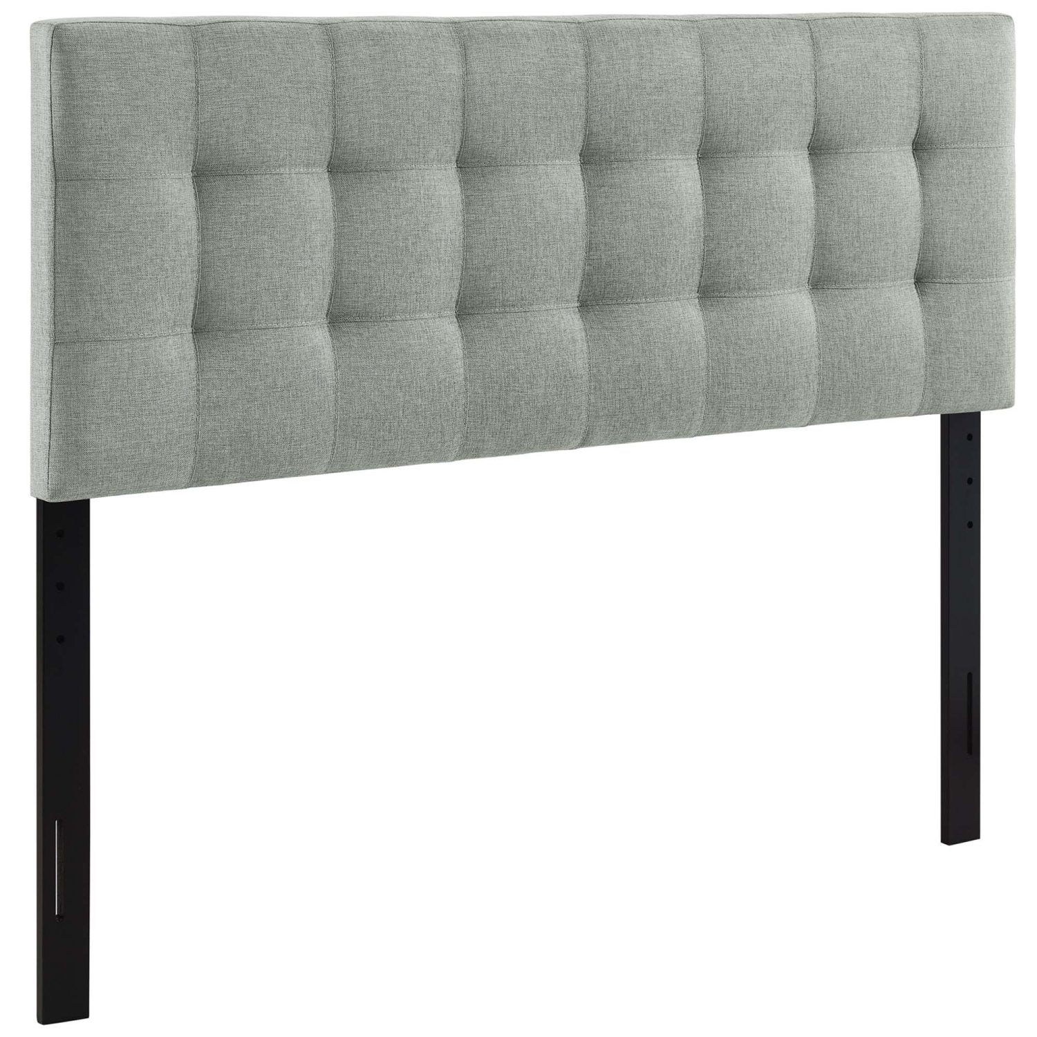 Modway Lily Upholstered Fabric King Headboard in Gray