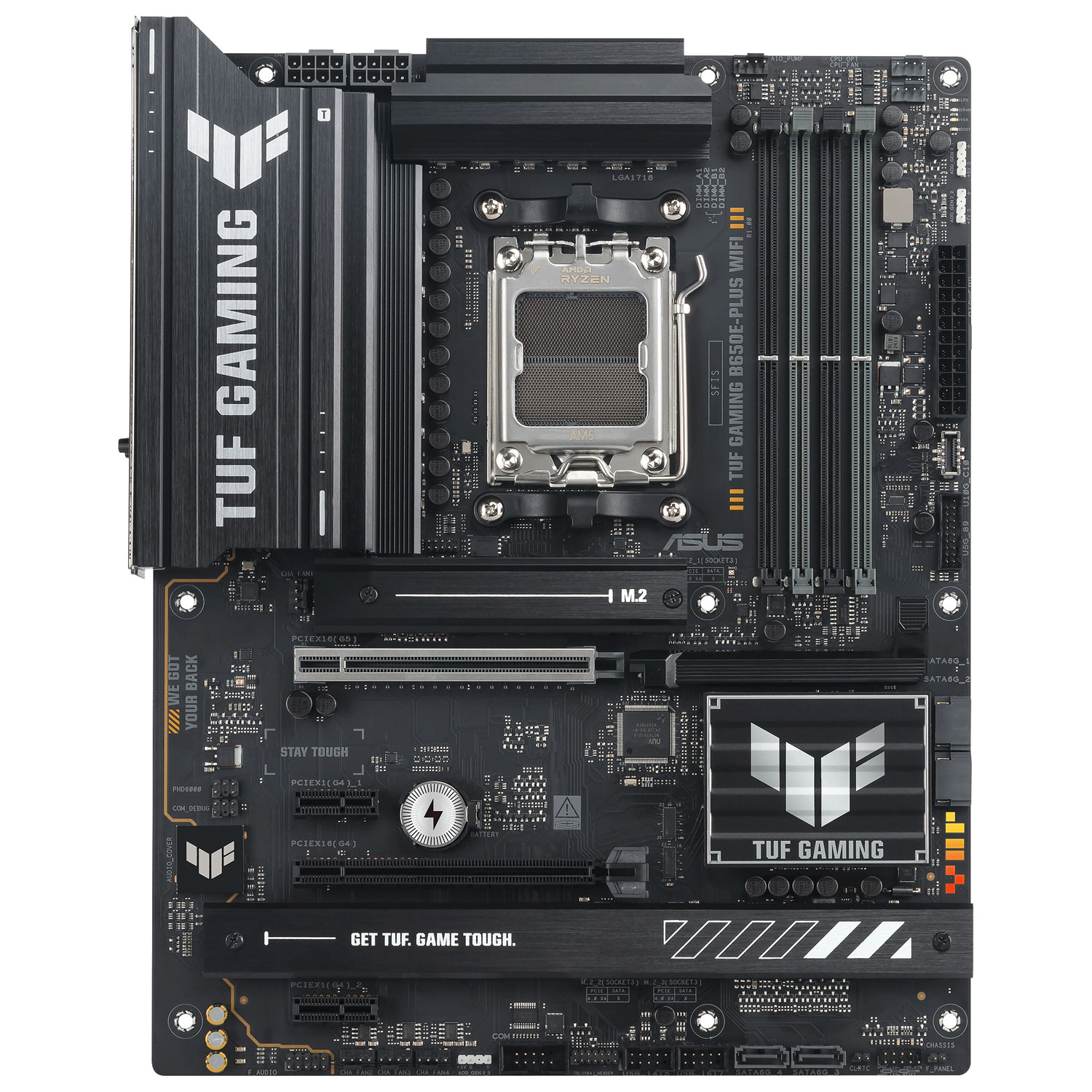 Carte mère TUF Gaming B650E-PLUS Wi-Fi 6E AM5 DDR5 d'ASUS pour processeurs Ryzen 9000/8000/7000 d'AMD