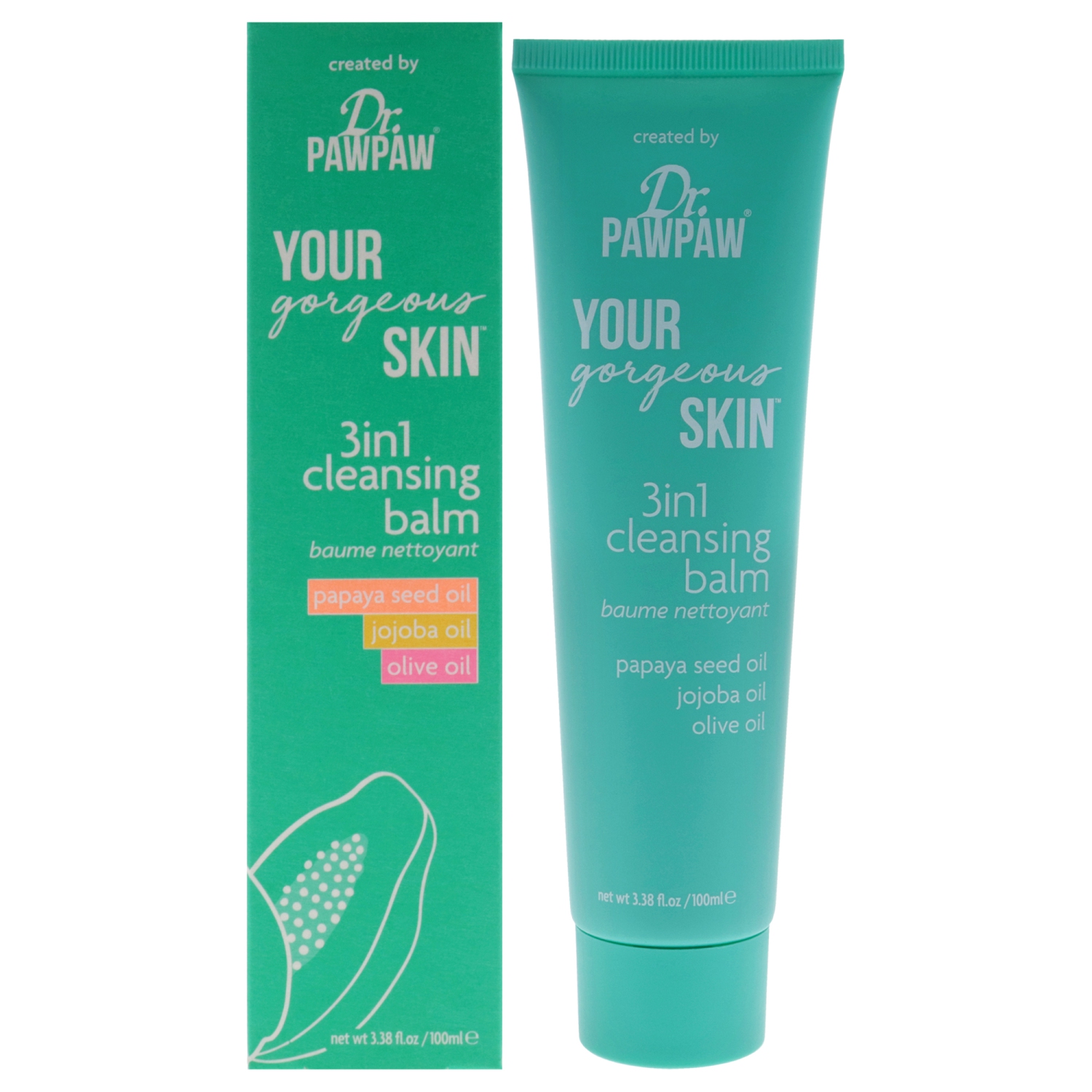 Your Gorgeous Skin - 3 in 1 Cleansing Balm by Dr. PawPaw for Women - 3.4 oz Cleanser