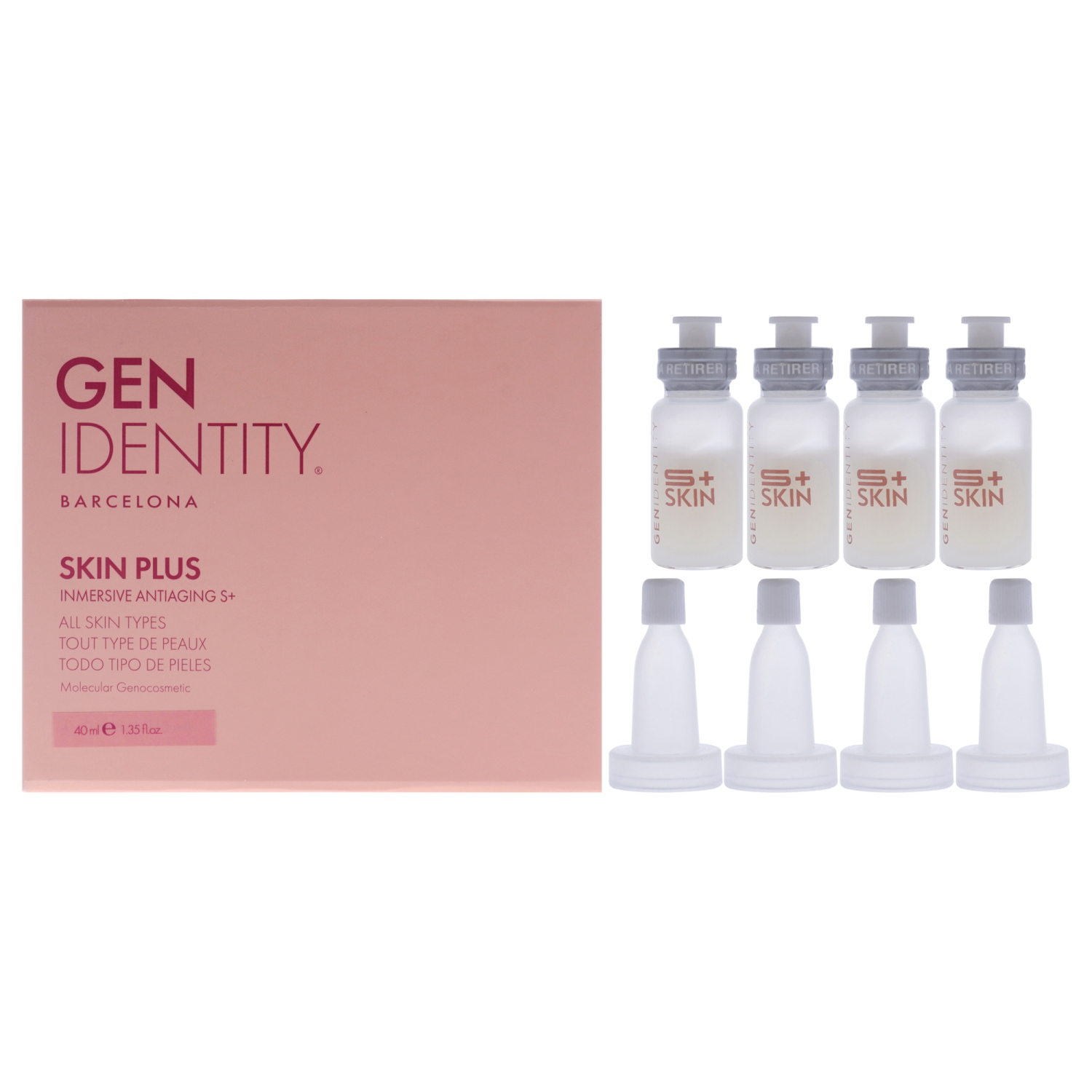 Skin Plus Inmersive Antiaging S Plus Set par Gen Identity pour Femme - 4 x 0,34&nbsp;oz Sérum