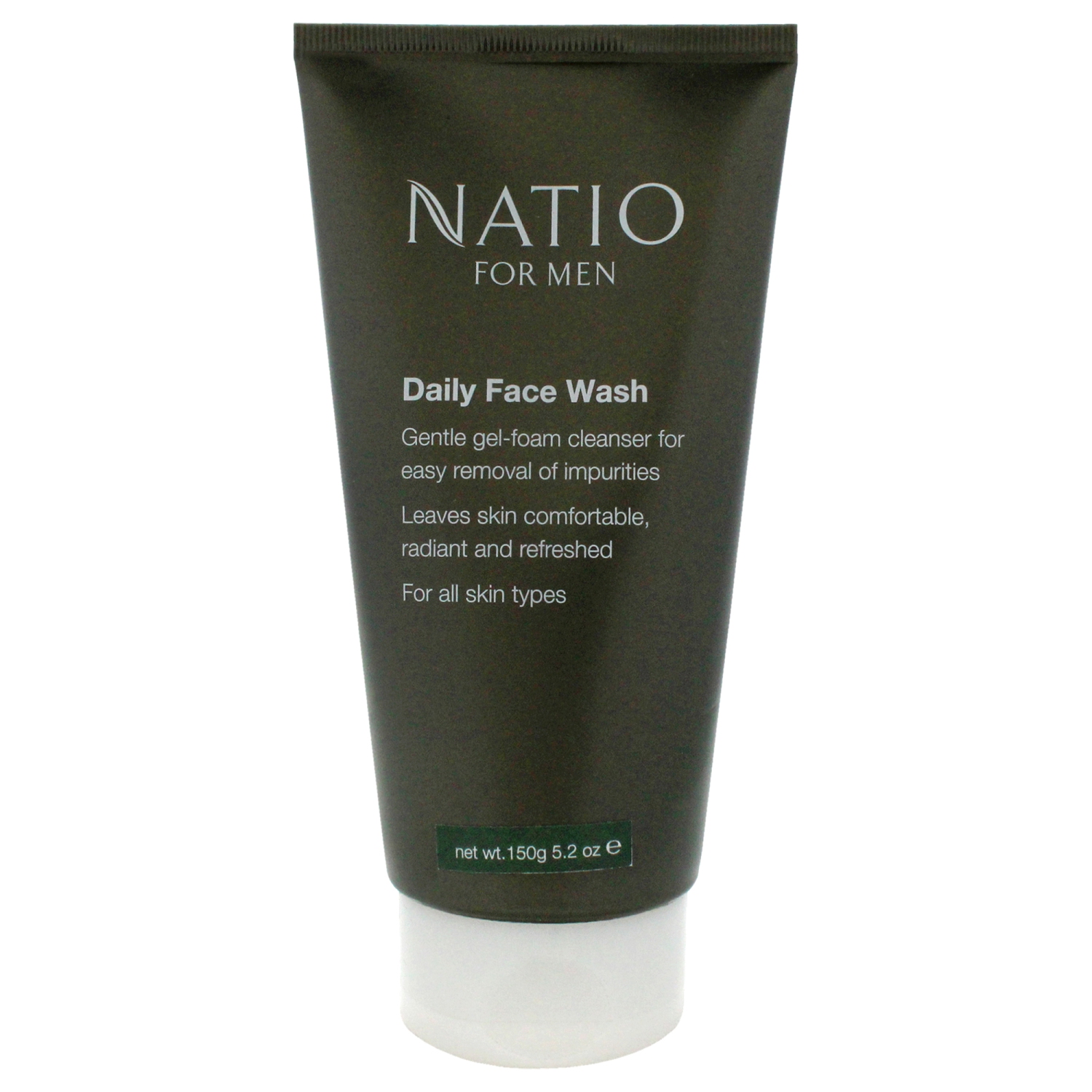 Mens Daily Face Wash by Natio for Men - 5.2 oz Cleanser