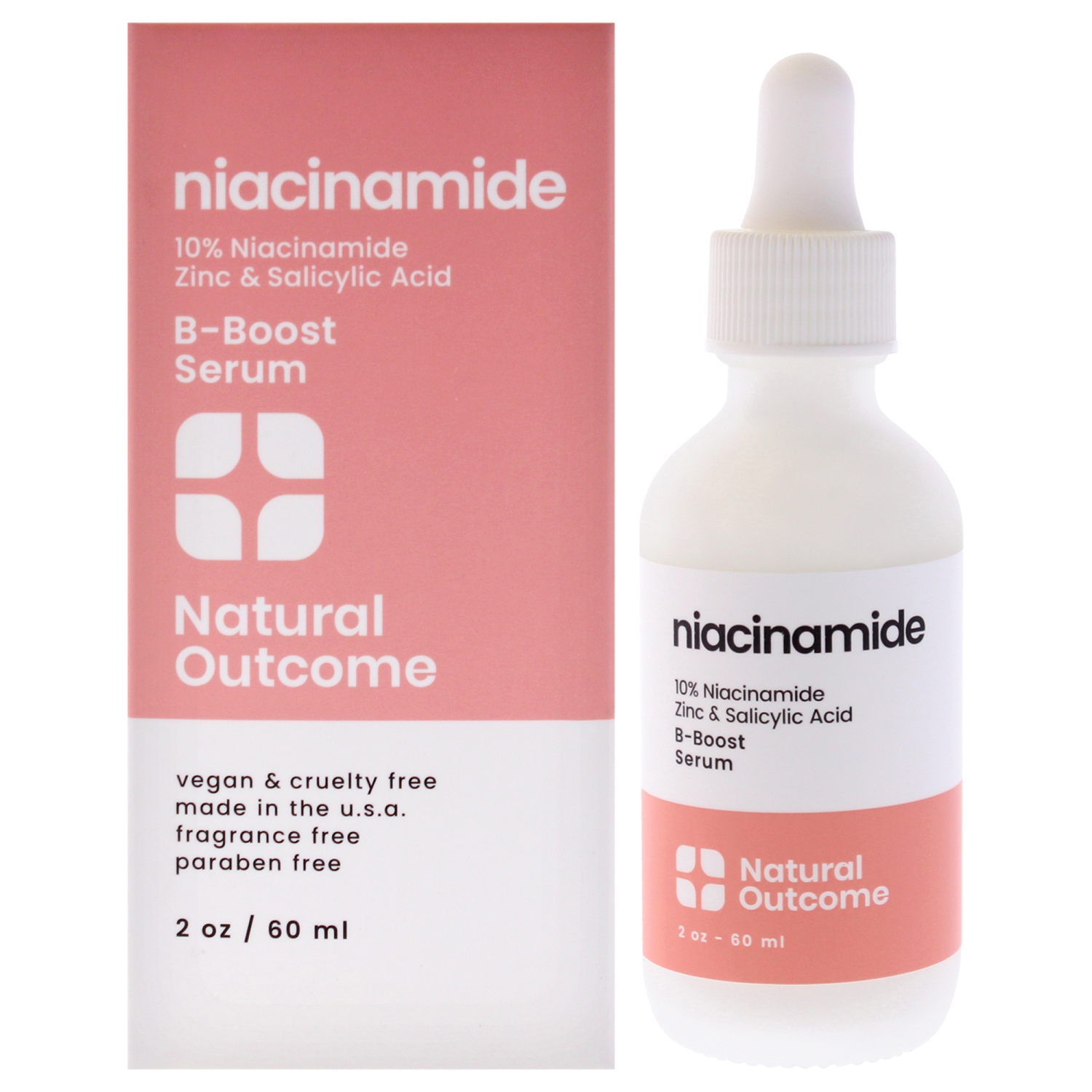 Niacinamide B-Boost Serum by Natural Outcome for Women - 2 oz Serum
