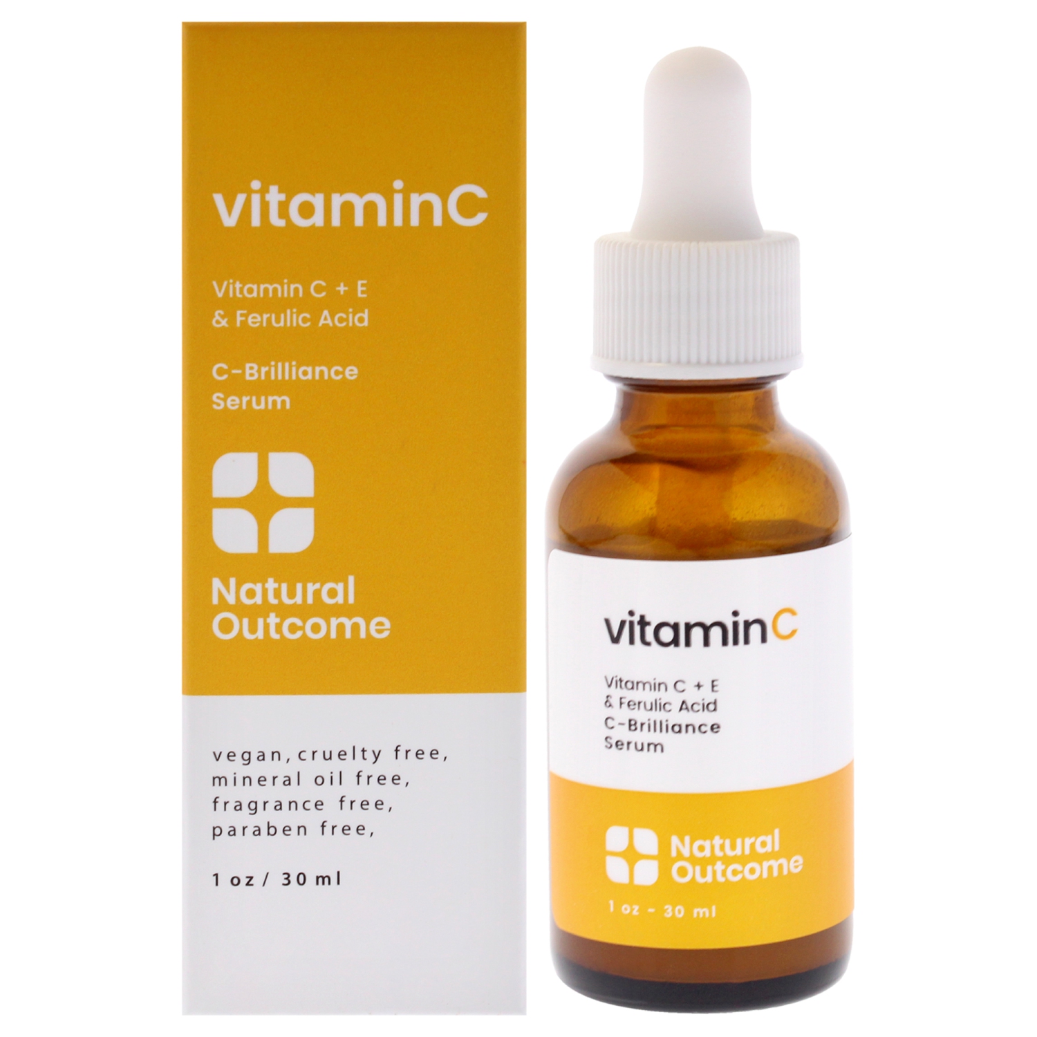 Vitamin C C-Brillance Serum by Natural Outcome for Women - 1 oz Serum