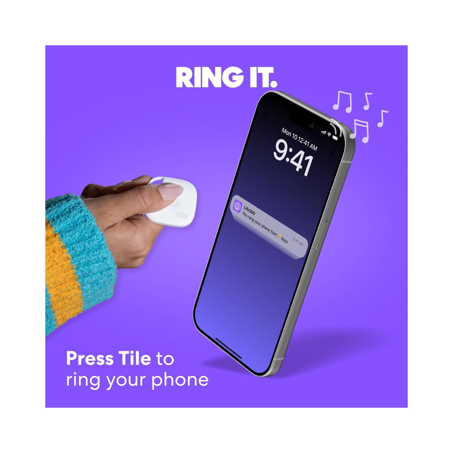 Tile by Life360 Mate Bluetooth Tracker, Keys Finder and Item Locator for Keys, Bags and More. Phone Finder. Both iOS and Android Compatible. 2-Pack