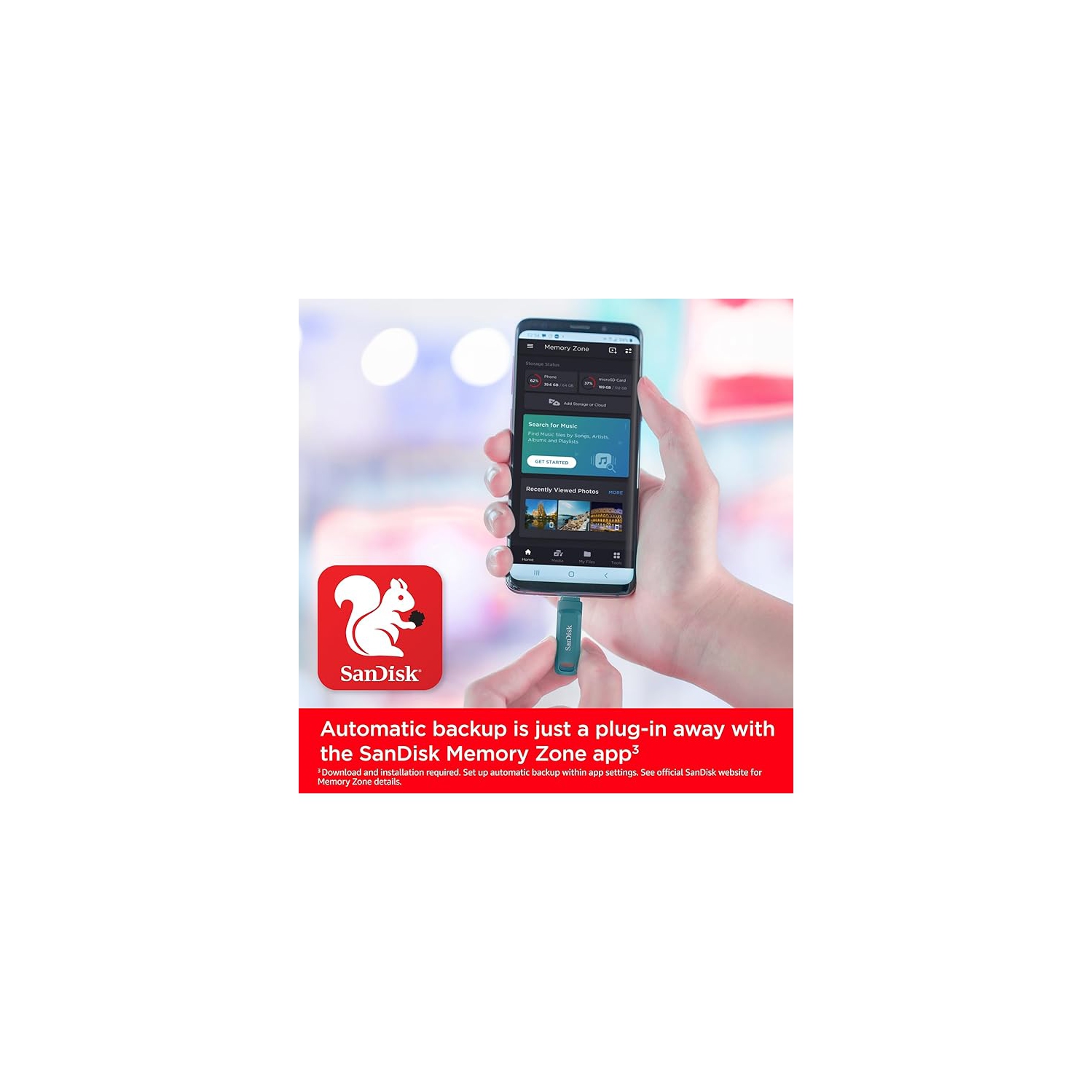 Clé USB-C Ultra Dual Drive Go 128 Go de SanDisk - Jusqu'à 400 Mo/s, baie Navagio - SDDDC3-128G-G46NBB