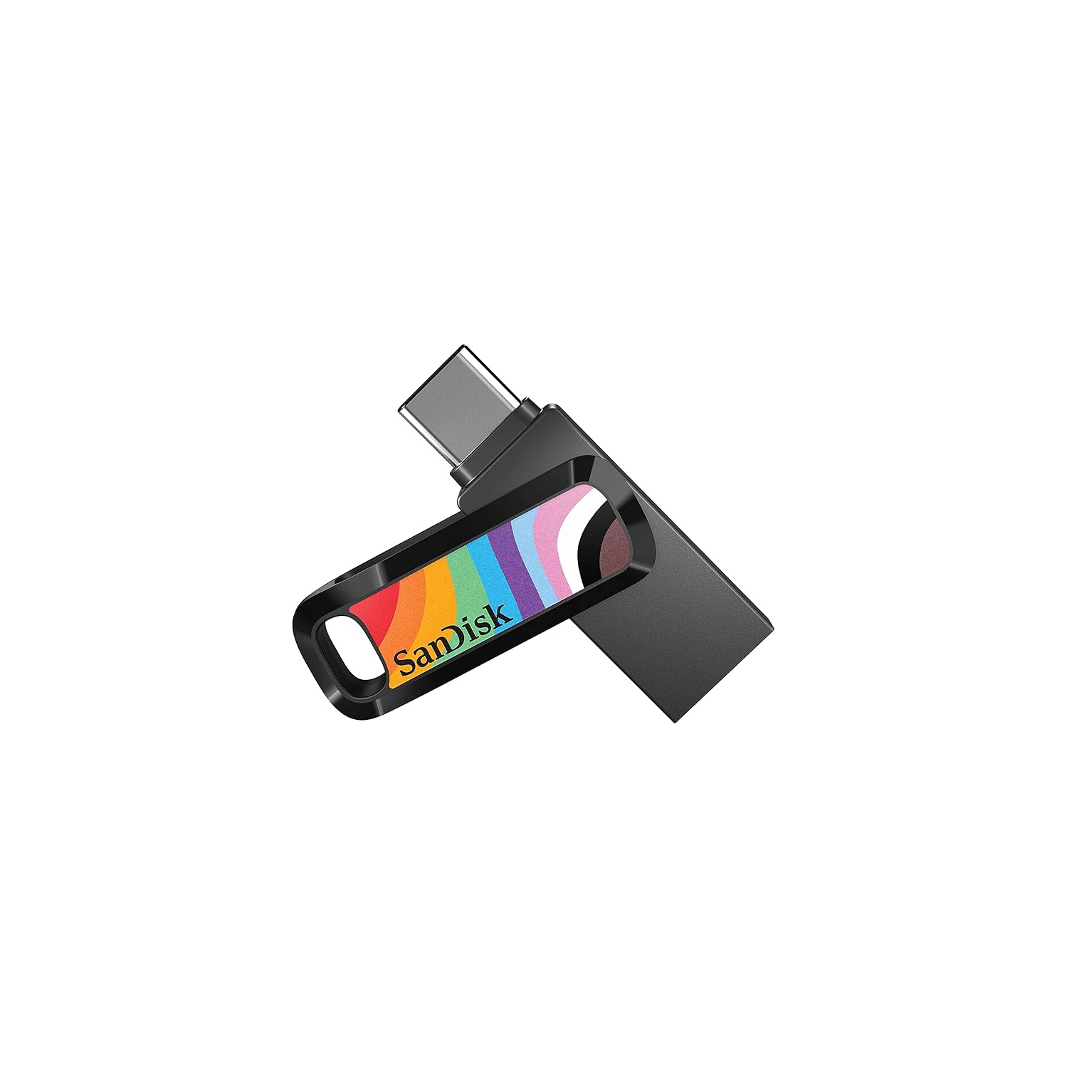 Clé USB-C Ultra Dual Drive Go 128&nbsp;Go de SanDisk, Fierté arc-en-ciel - SDDDC3-128G-GRNBW