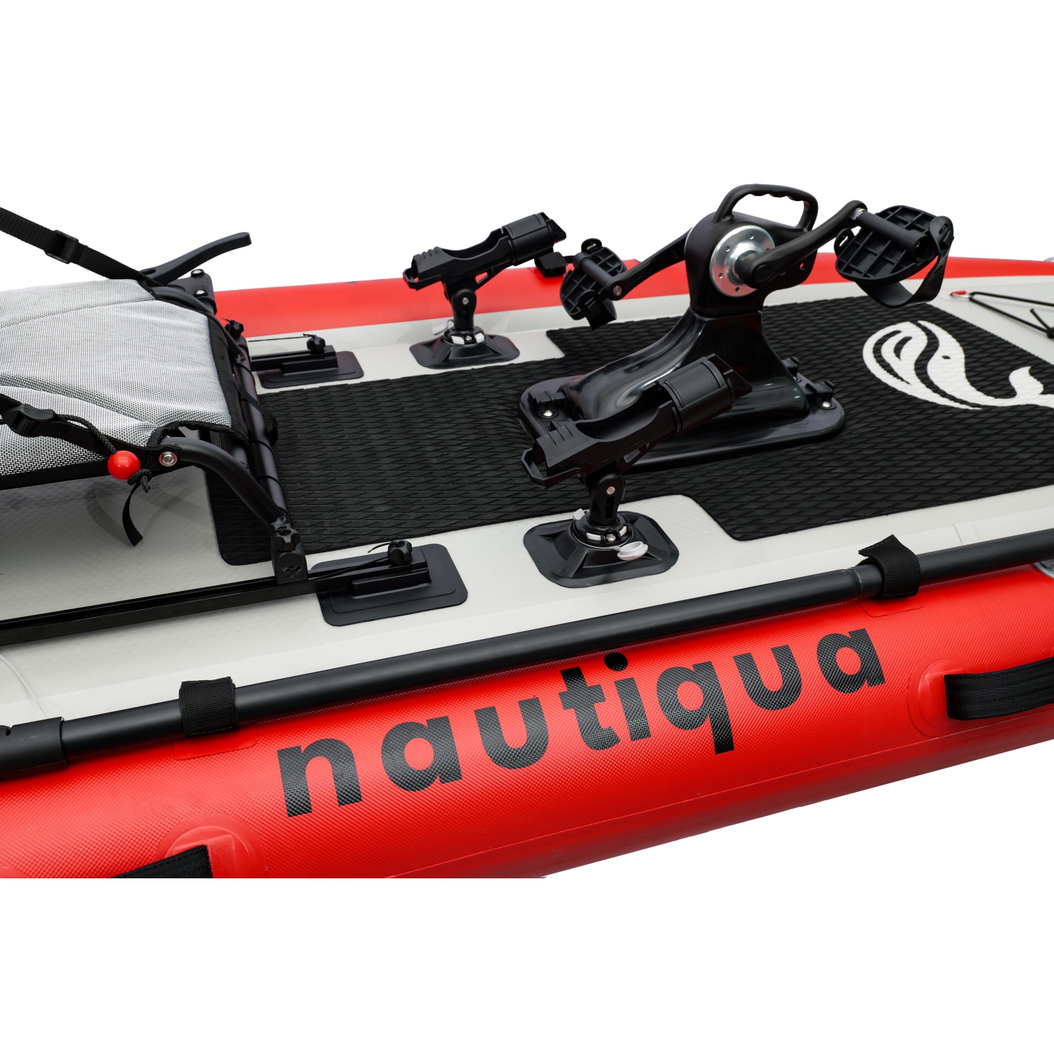 Nautiqua | ARUBA | Deluxe Pédale de Pêche Kayak | 1 Personne | Rouge