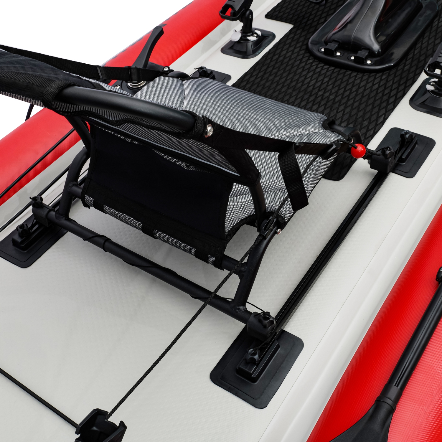 Nautiqua | ARUBA | Deluxe Pédale de Pêche Kayak | 1 Personne | Rouge