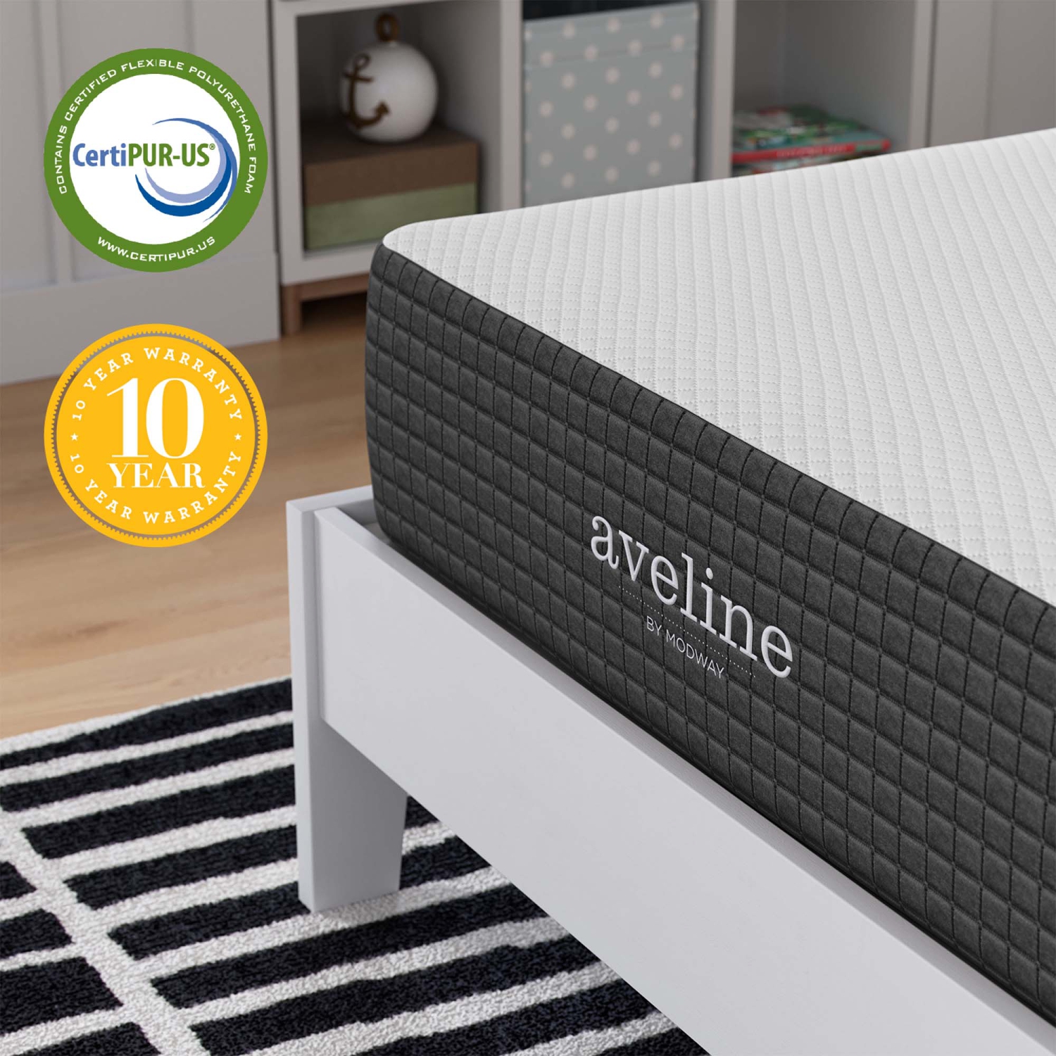 Matelas simple Aveline 10&nbsp;po de Modway