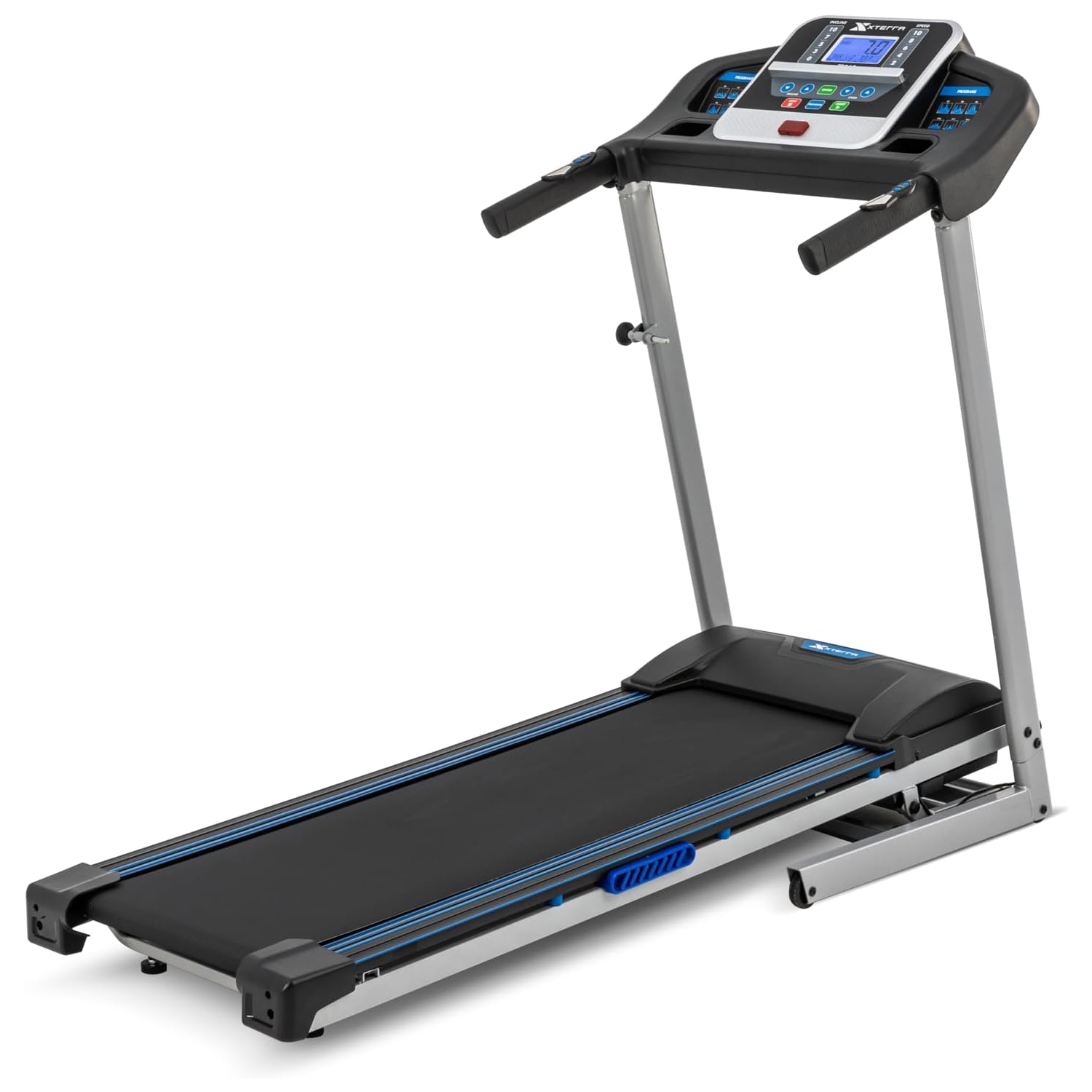 Xterra TR260 Folding Treadmill with Bluetooth, 10 Incline Levels, 10 MPH Max Speed, 2.25 HP Quiet Motor, 16" x 50" Running Surface – Compact