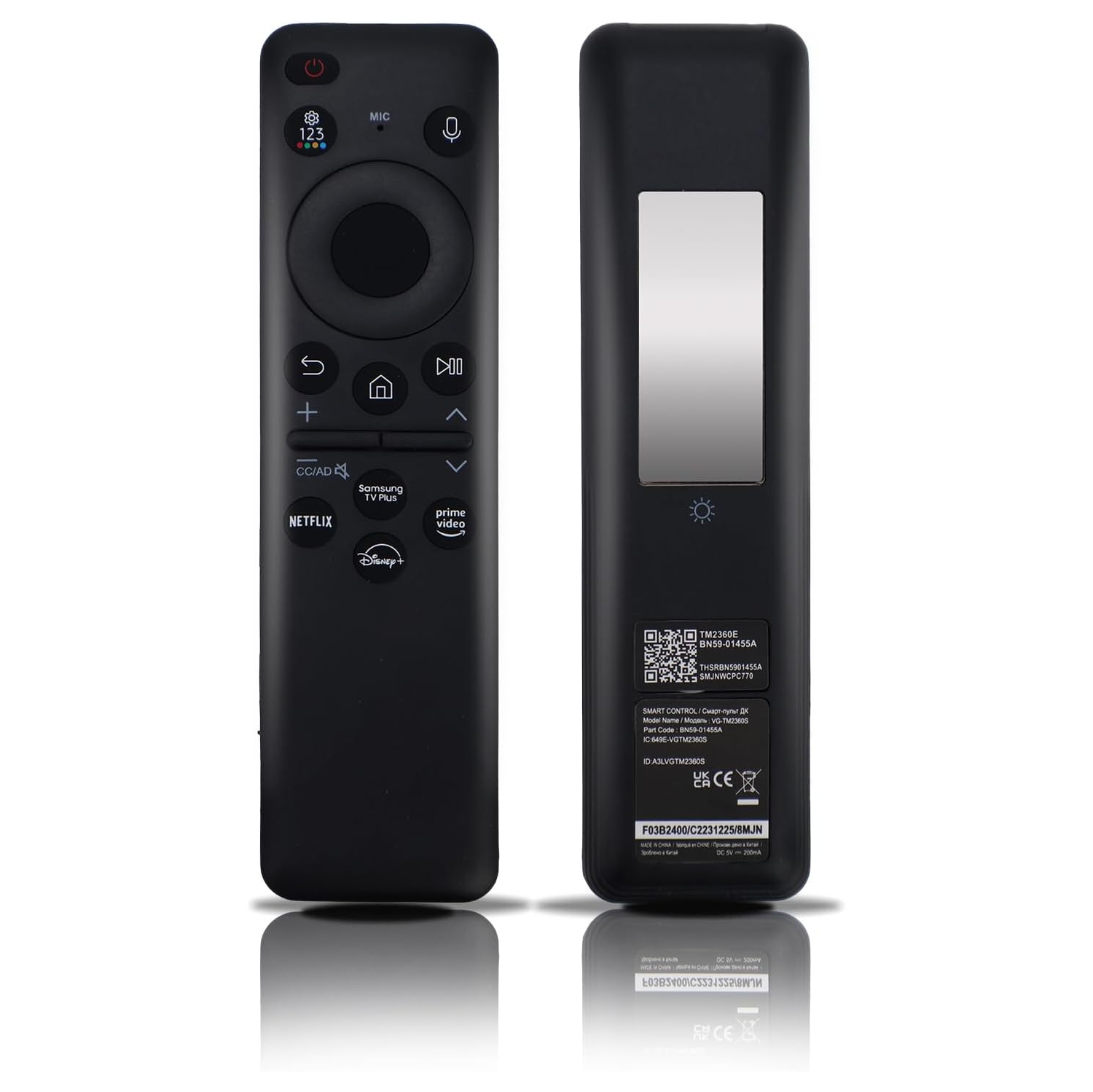 BN59-01455A Solar charging TV Remote Control.