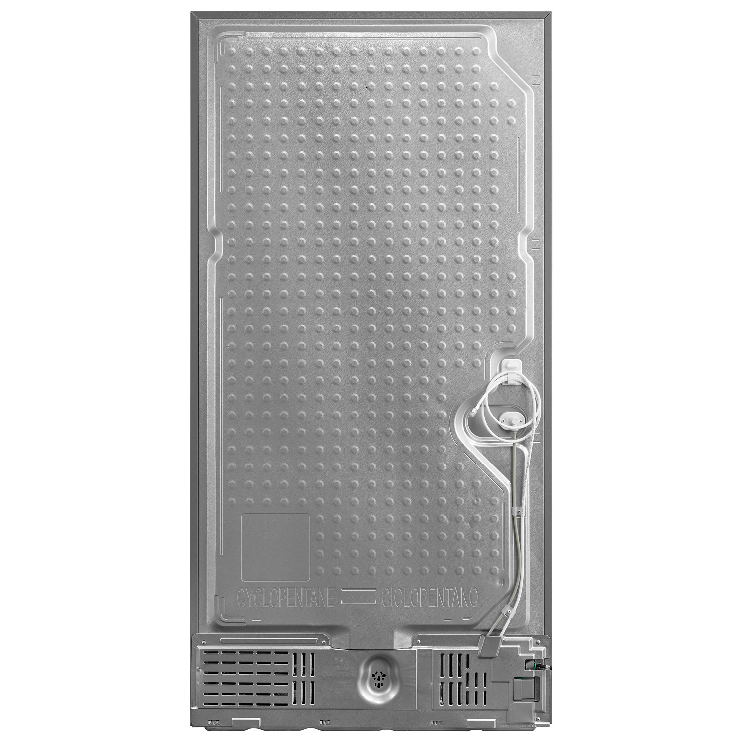 Réfrigérateur à deux portes de 22,6 pi³ 33 po avec distributeur de glaçons de Midea - Inox