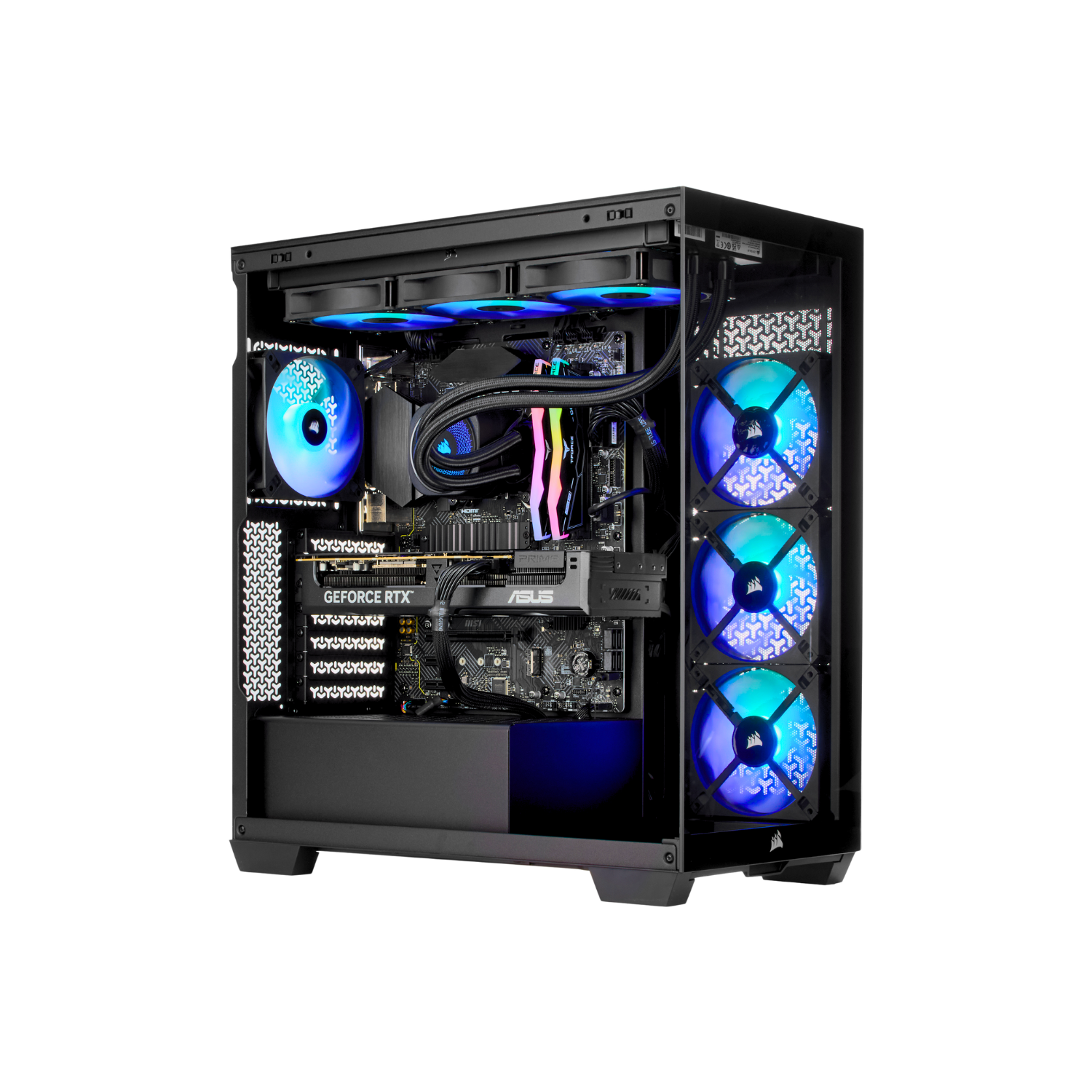 TECHNOID NOVA Black Gaming PC – AMD RADEON RX 9070 XT – Intel Core Ultra 9 285K – 64GB DDR5 – 2TB SSD – AI Ready – VR Compatible – Win 11 Home
