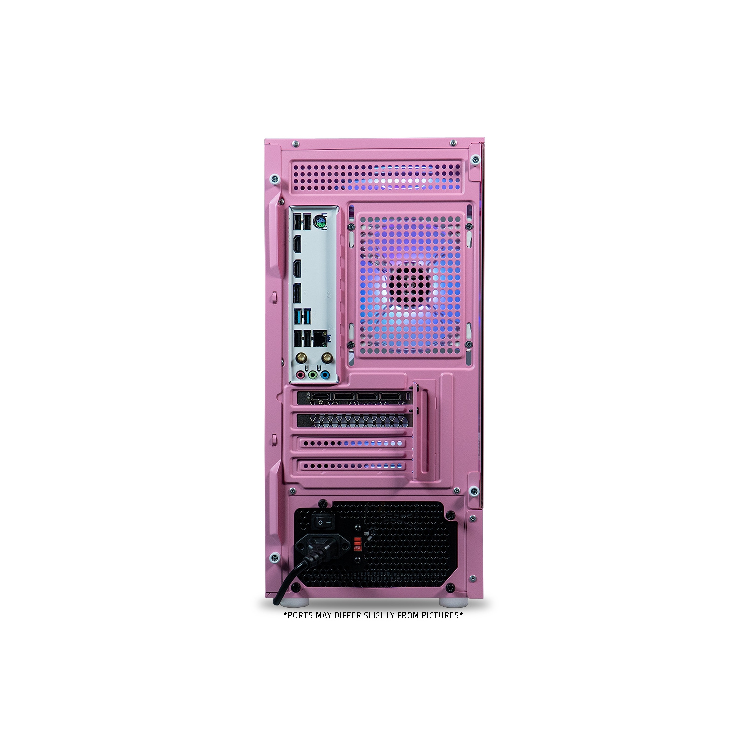 ViprTech Stryker 1.0 Gaming PC - AMD Ryzen 7, AMD RX 580 8GB, 16GB DDR4, 512GB SSD, WiFi BT, Win 11 Pro, Desktop Computer Prebuilt, Pink