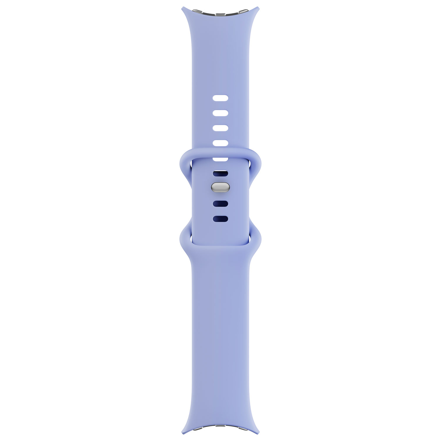 Montre Pixel Watch 4 41 mm de Google avec boîtier en aluminium argenté poli et bracelet sport iris