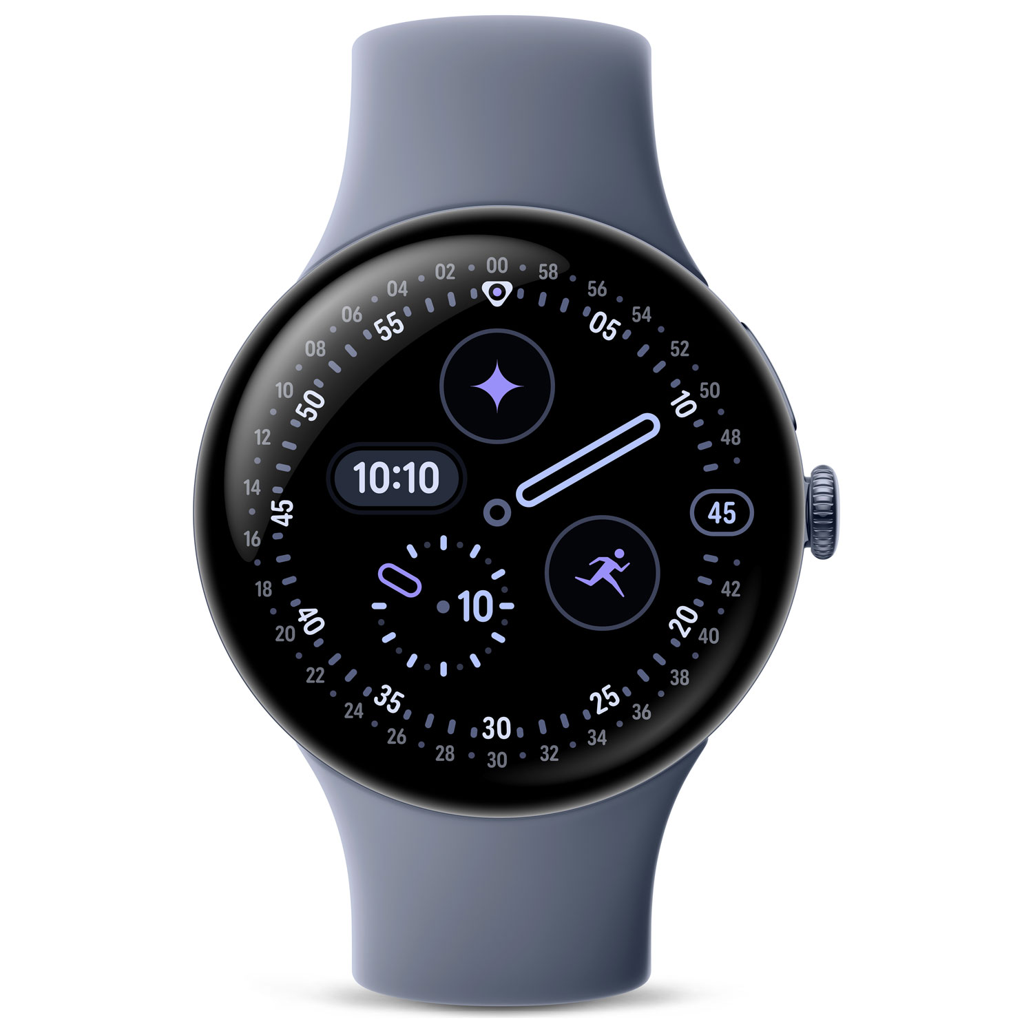 Google Pixel Watch 4 45mm Satin Moonstone Aluminum Case with Moonstone Active Band