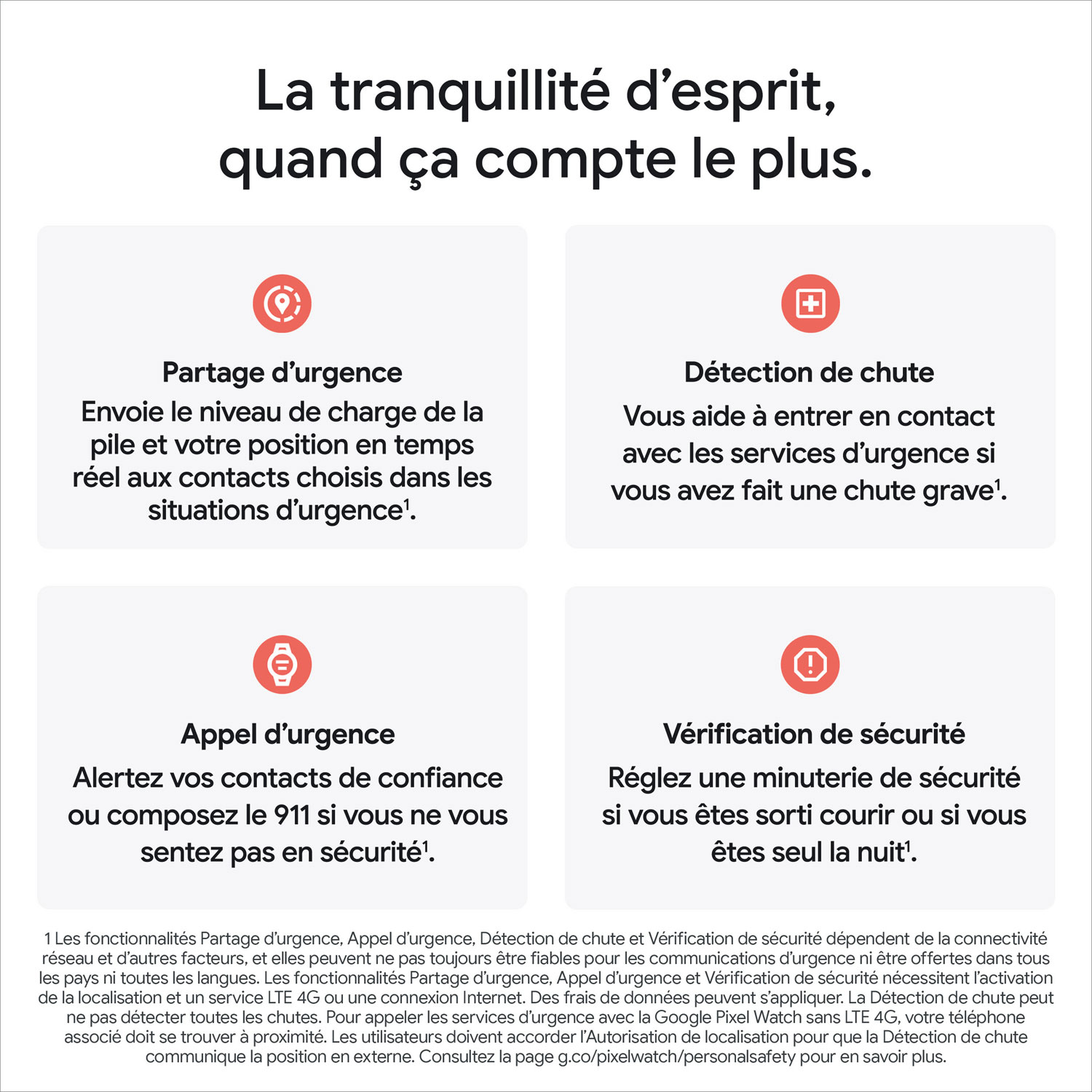 Montre Pixel Watch 4 41 mm de Google avec boîtier en aluminium noir mat et bracelet sport noir volcanique