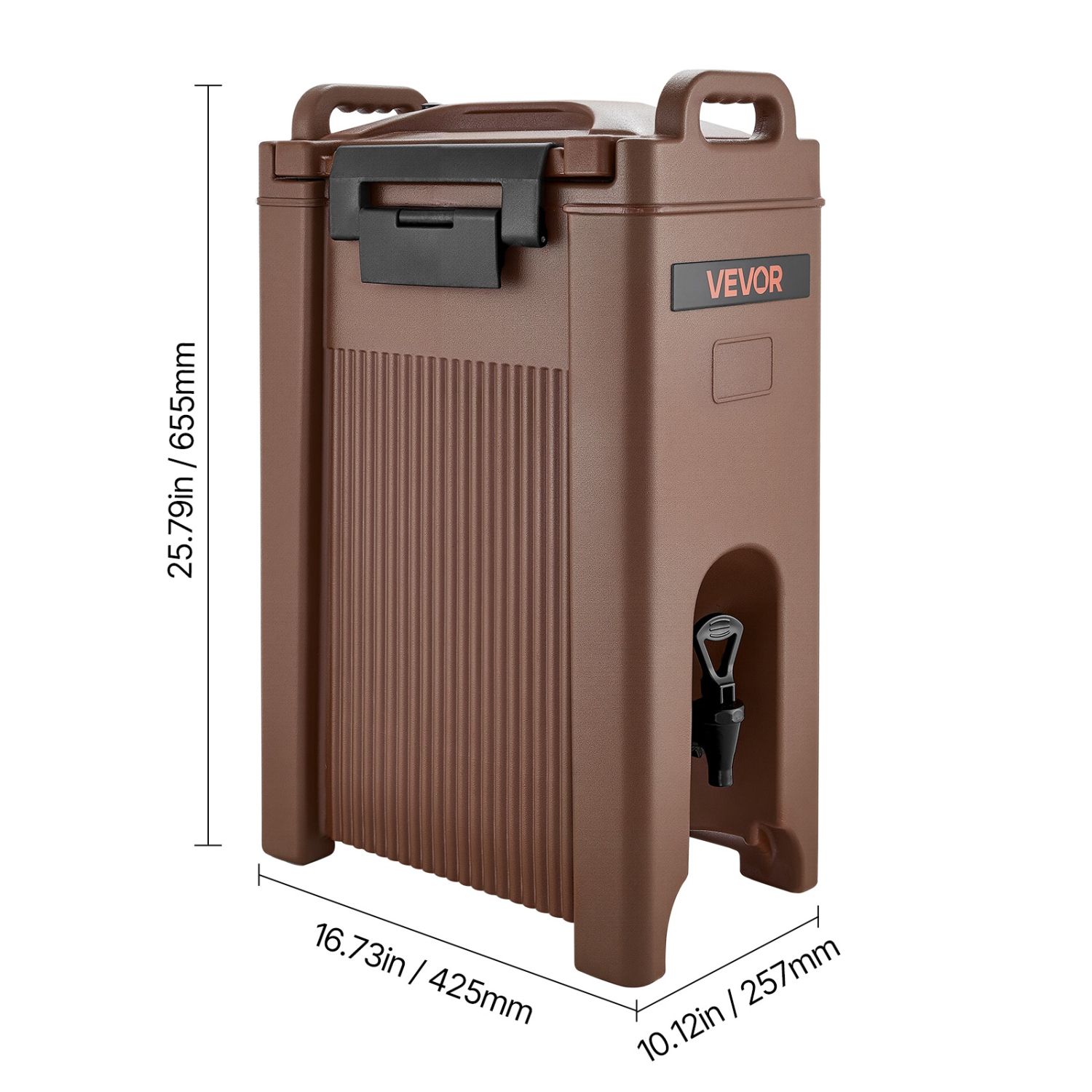 VEVOR 5 Gal/19L Insulated Beverage Dispenser, Hot and Cold Beverage Server with Spigot & Handle,Food-Grade Thermal Drink Dispenser Cooler for Tea