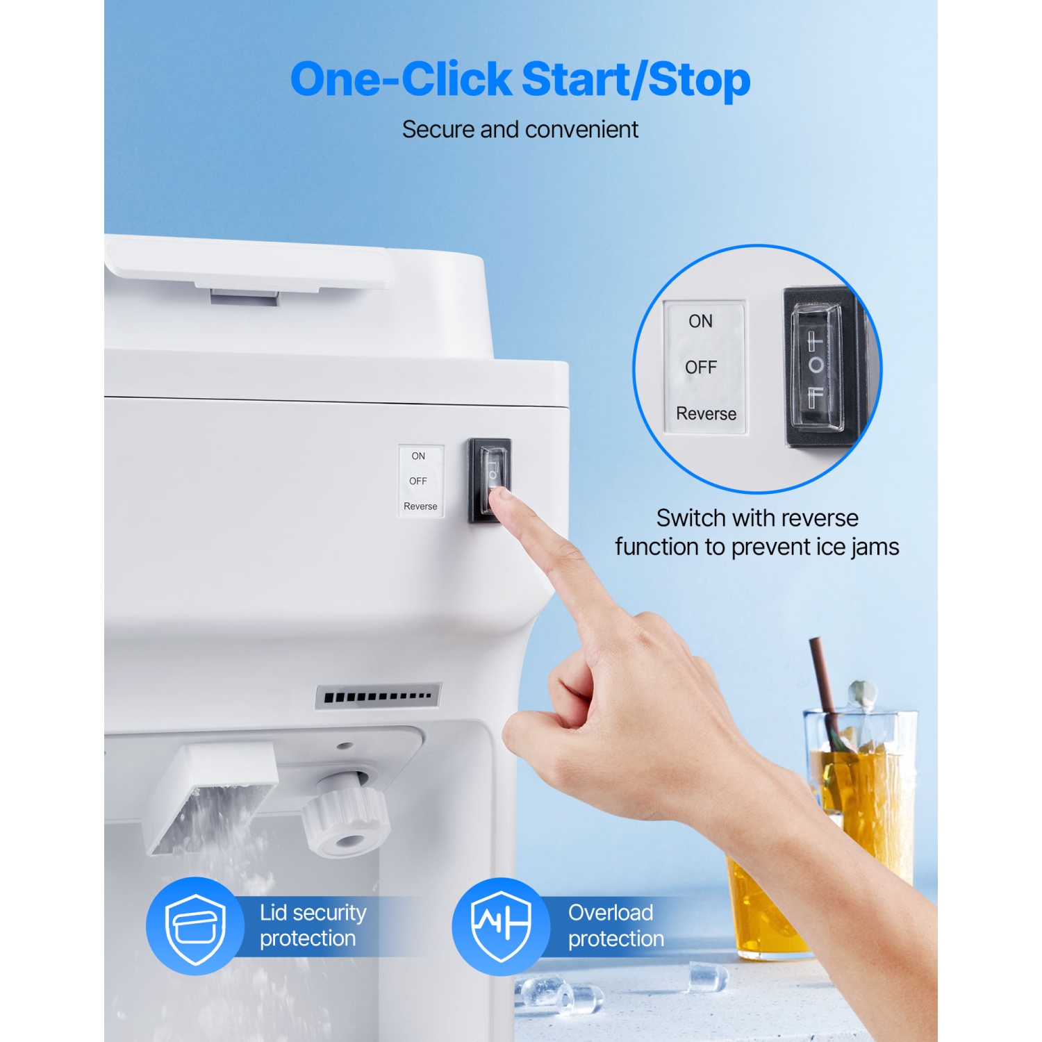 VEVOR 350W Commercial Ice Shaver Crusher, 220lbs Per Hour Electric Snow Cone Maker with 4L Ice Cube Box,1500RPM Tabletop Shaved Ice Machine for