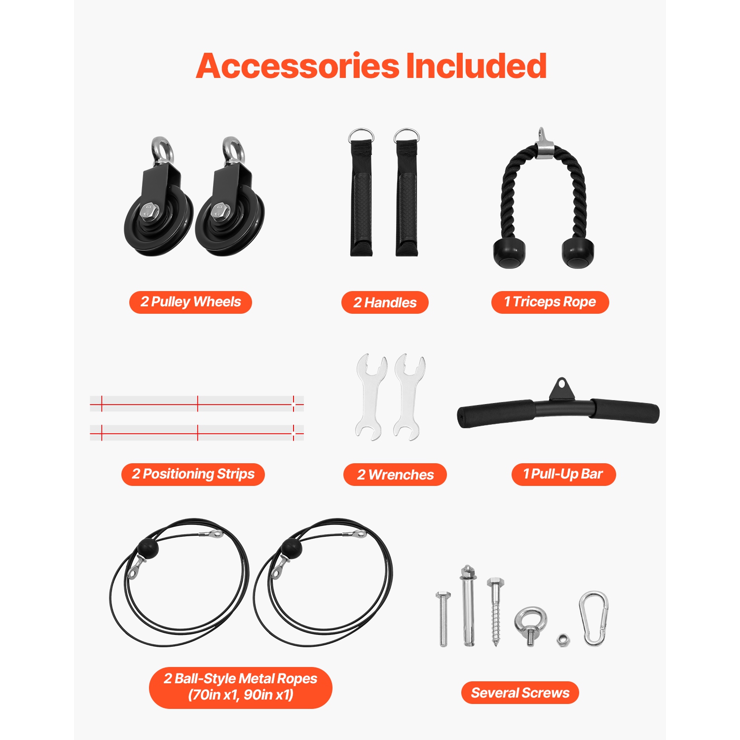 VEVOR 50 in Width Pull Up Bar, Multi-Grip Wall Mounted Pull Ups, Multifunctional Chin Up Training Station, Steel Upper Body Workout Bars with LAT