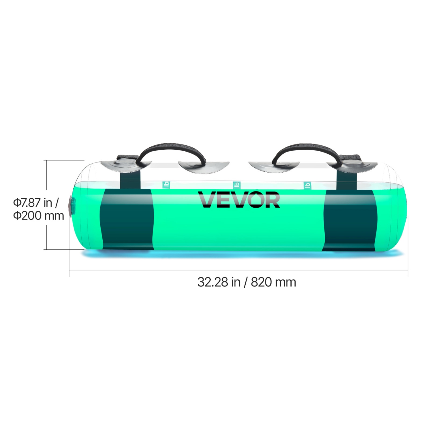 Poids d'eau VEVOR 50 lb, sac aqua, grand sac Aqua pour l'entraînement, portatif réglable et équipement d'exercice complet pour le tronc et