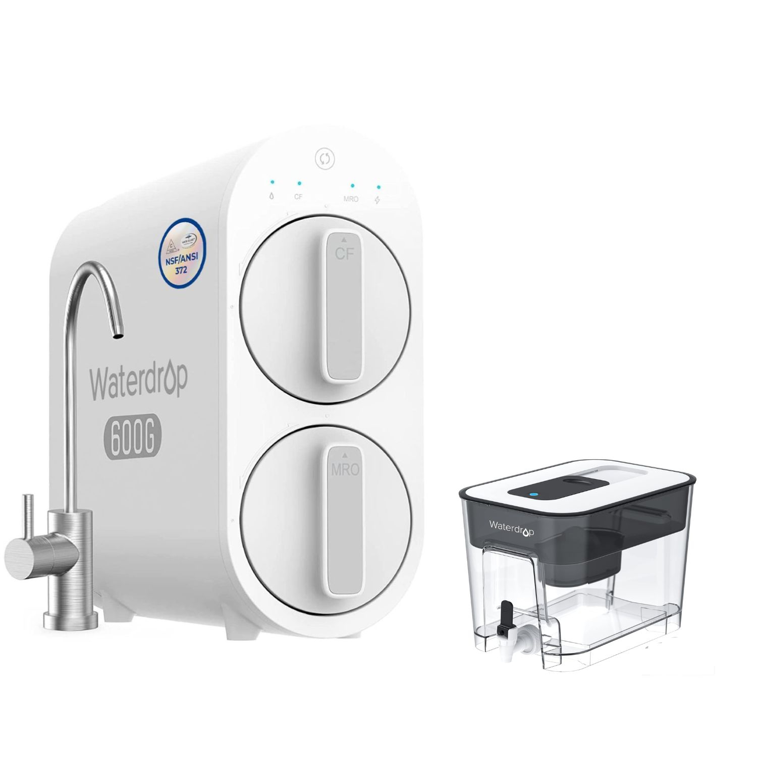 Waterdrop G2P600 Reverse Osmosis System Extra WD-WFD-22L Water Pitcher