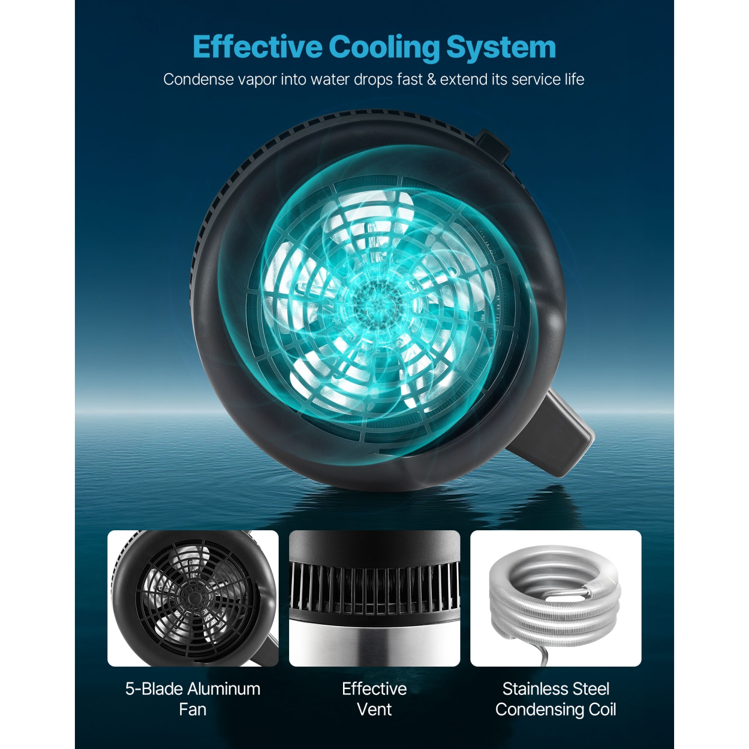 VEVOR 6L 1.6 Gallon Water Distiller, Larger Pure Water Purifier Filter For Home Table Countertop, 900W Glass Pot Distilled Maker, Stainless Steel