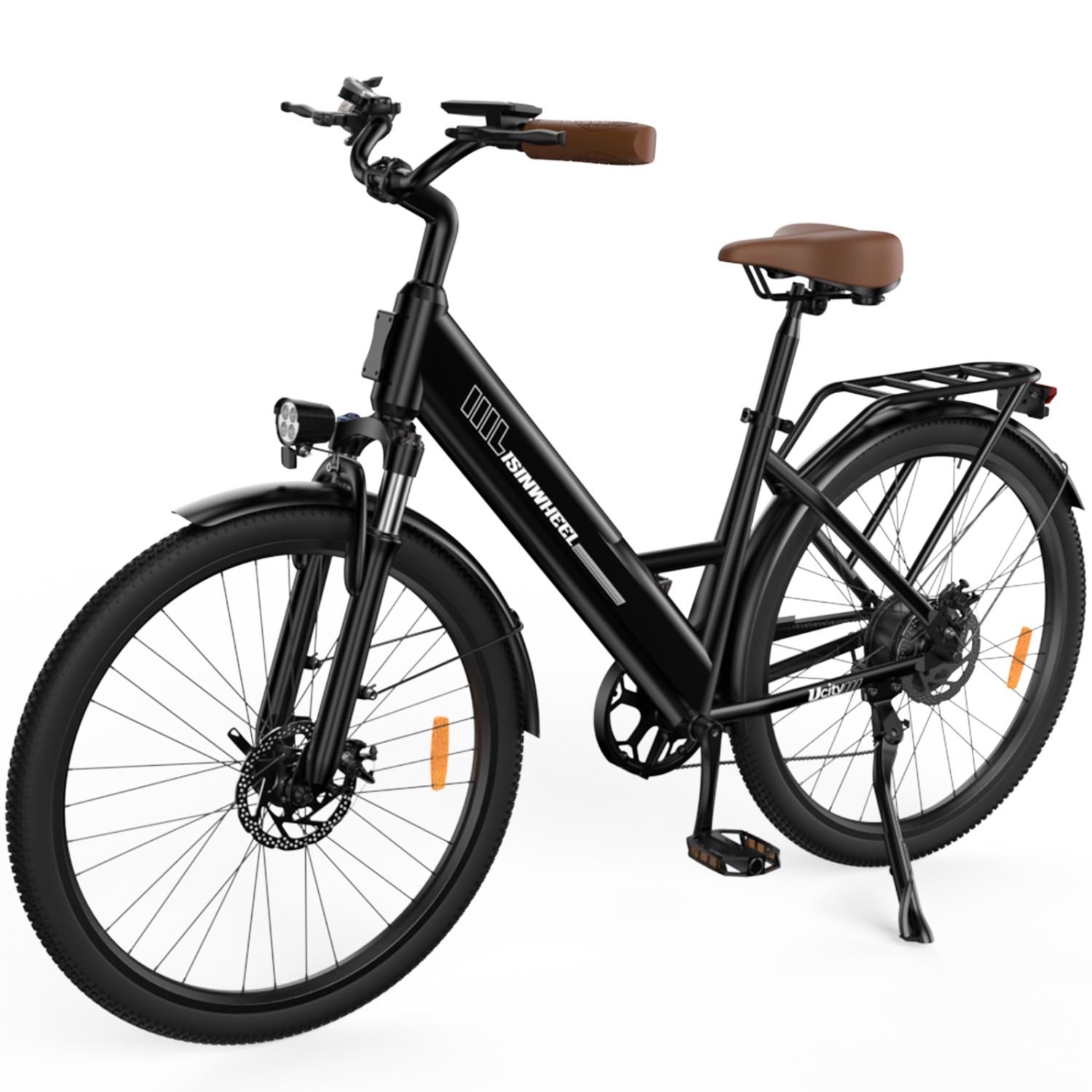 isinwheel Ucity Adults Cruiser Electric Bike - Black