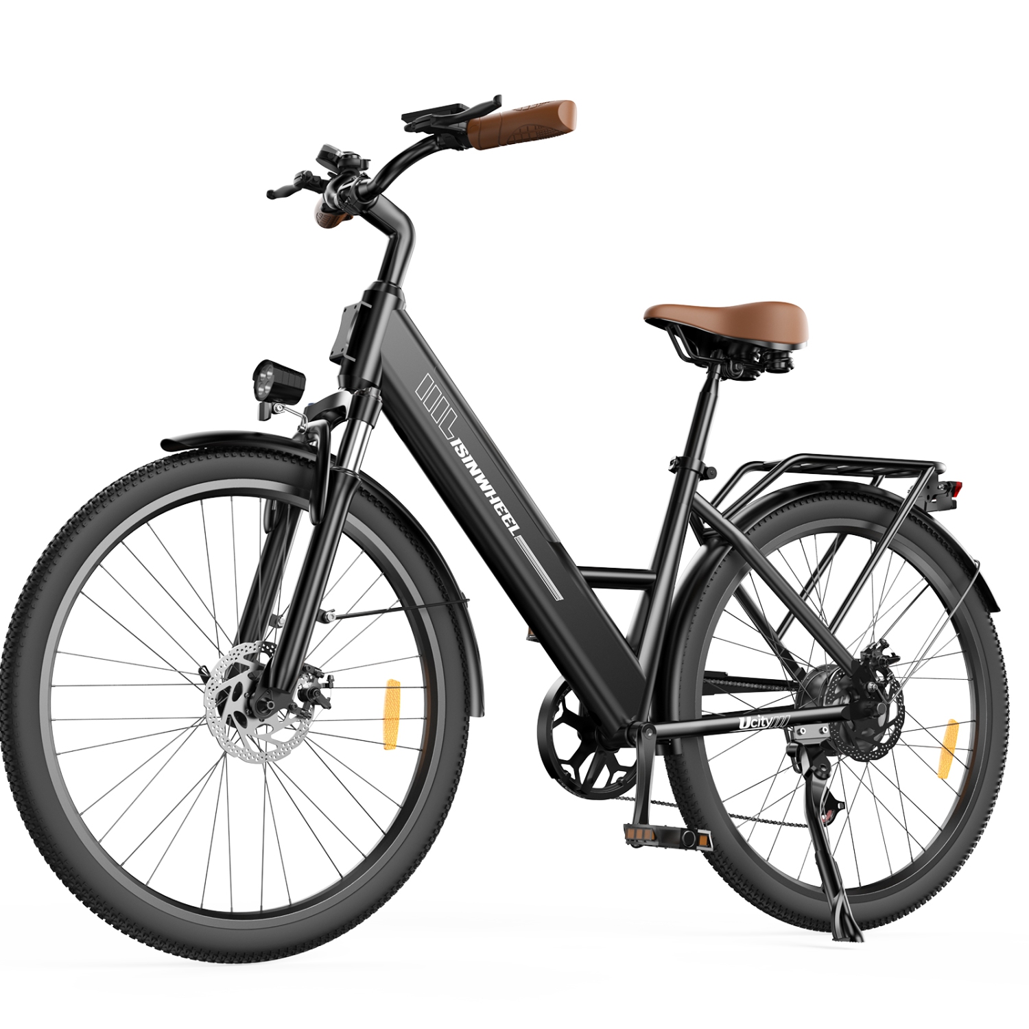 isinwheel Ucity Adults Cruiser Electric Bike - Black