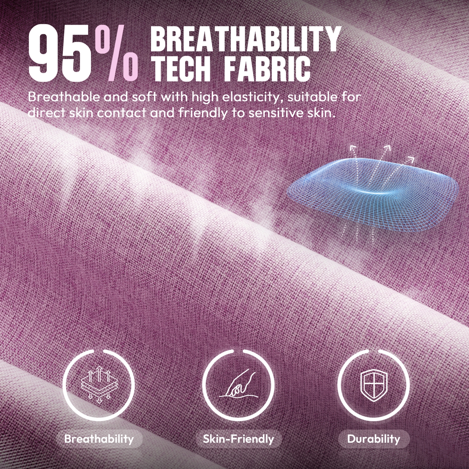 Dowinx Gaming Chair Fabric with Footrest, Ergonomic Computer Chair with Massage Lumbar Support, Big and Tall Game Chair for Adults, Home Office Chair