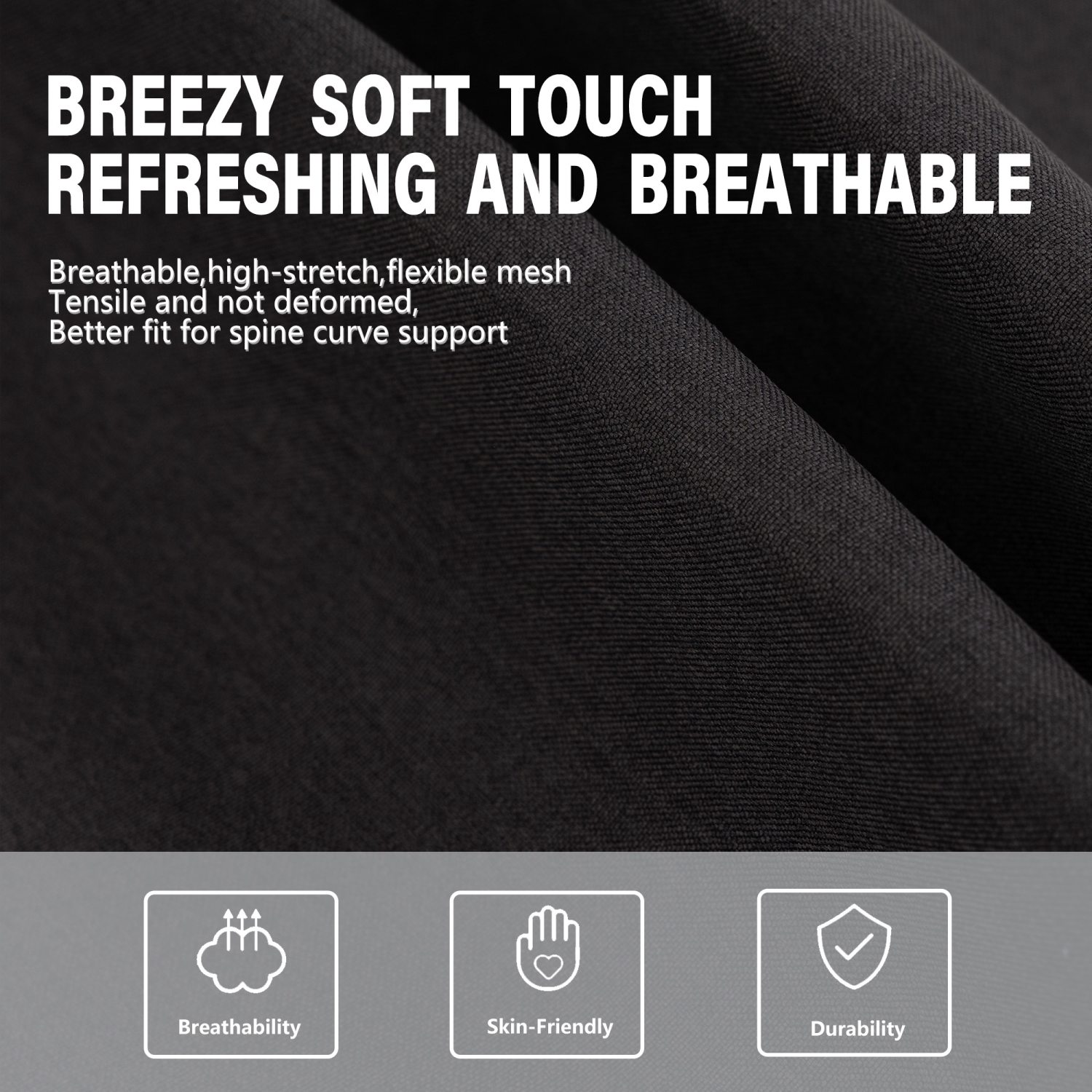 Fauteuil de jeu Dowinx, fauteuil de bureau en tissu avec coussin à ressorts ensachés, tissu de fauteuil de massage avec appuie-tête, fauteuil