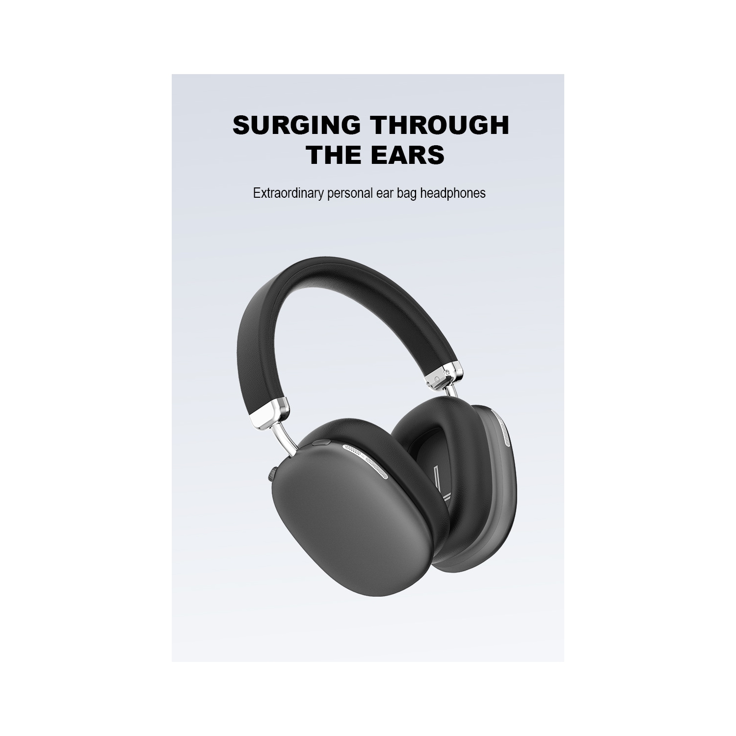Active Noise Cancelling On-Ear Headphones with Bluetooth 5.3 Connectivity - 40mm Hi-Fi Drivers, Removable Magnetic Eartips, and Long Battery Life -