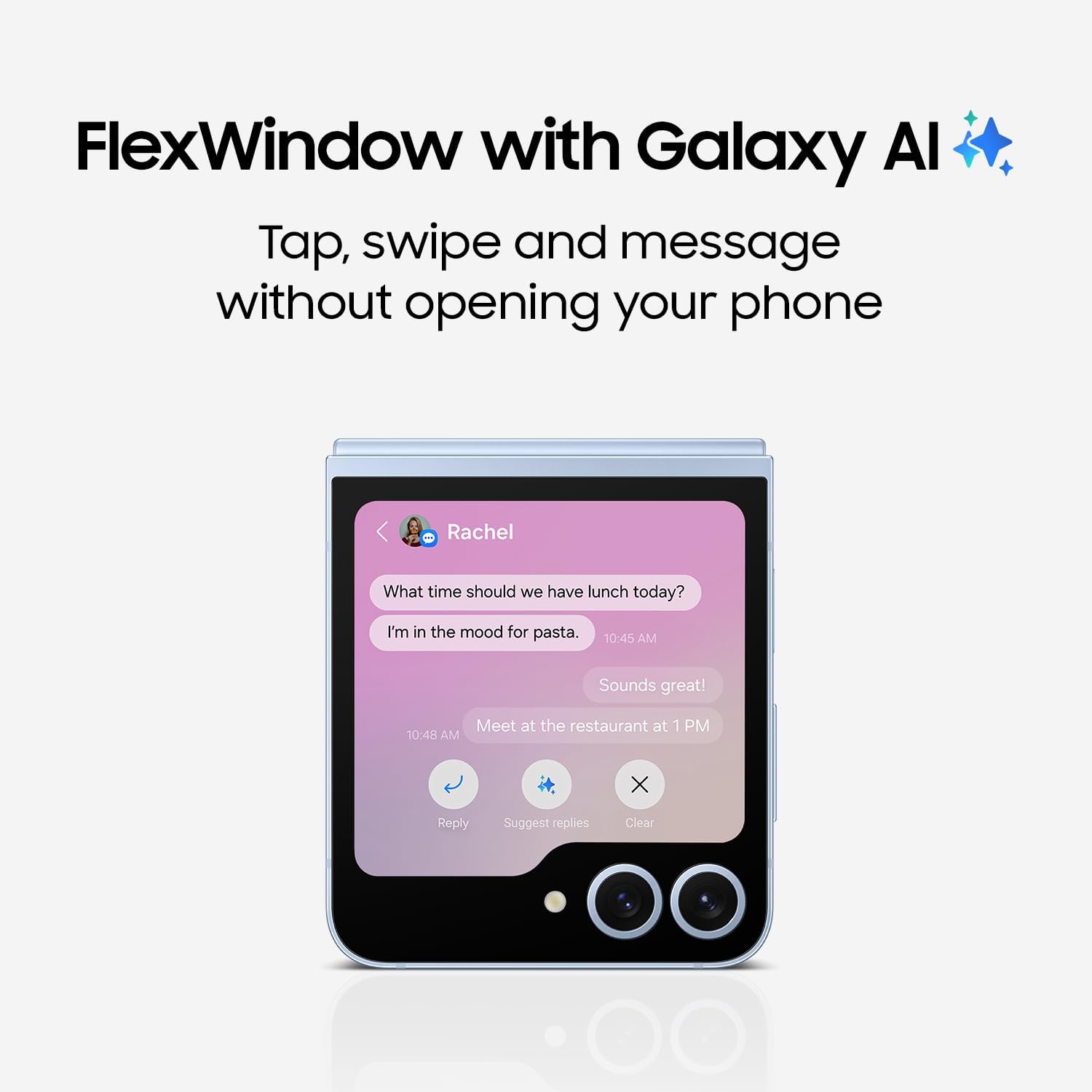 Boîte ouverte Galaxy Z Flip6 512&nbsp;Go de Samsung déverrouillé - Caméra 50&nbsp;Mpx, écran pliable 120&nbsp;Hz - Menthe