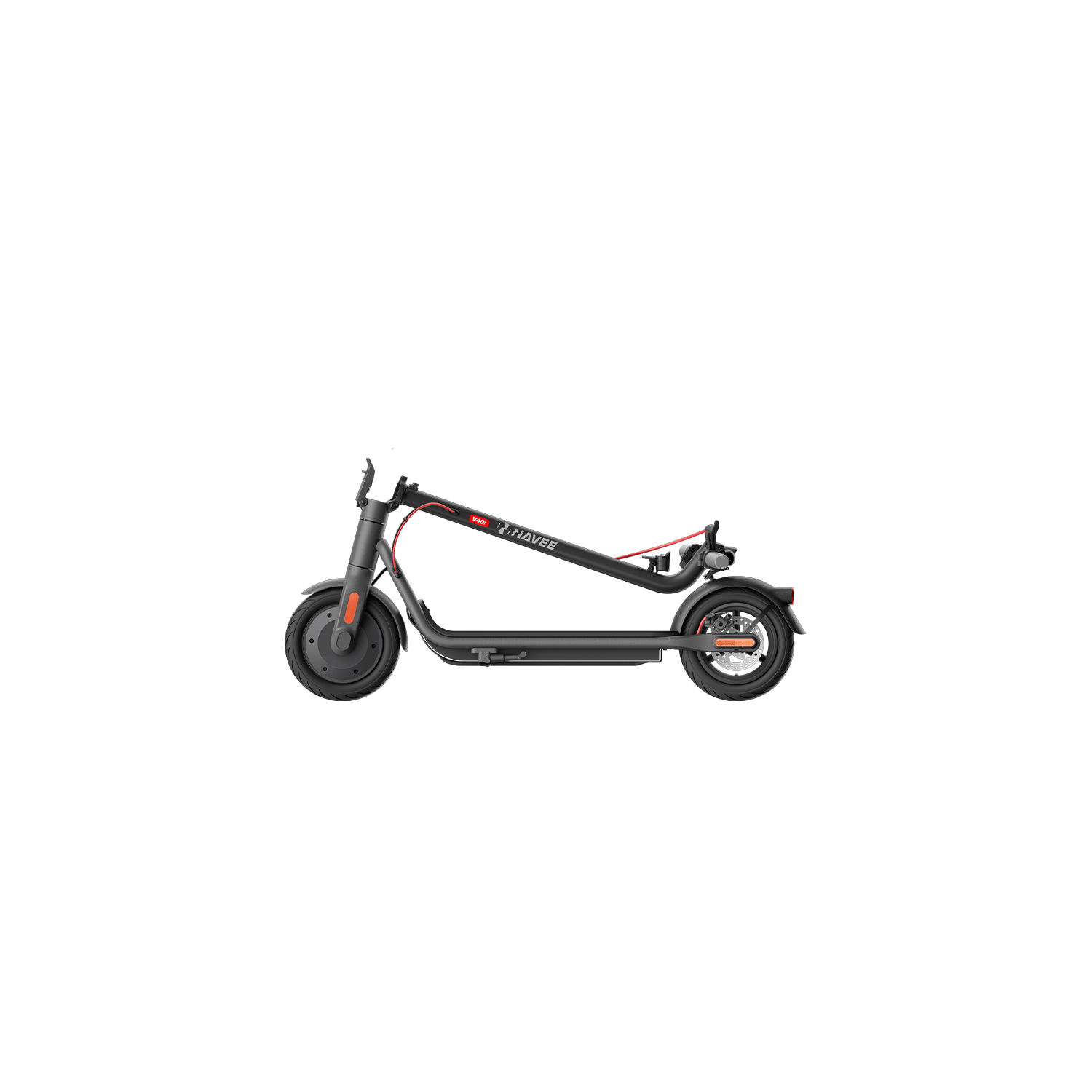 Remis à neuf - Trottinette électrique pliable NAVEE V40N avec autonomie maximale de 25&nbsp;km et vitesse maximale 20&nbsp;mi/h - Noir