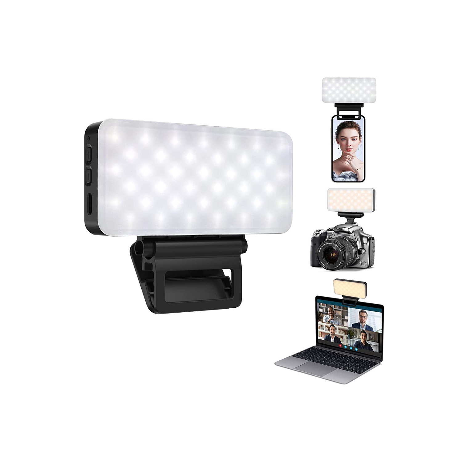 Mini lampe d'appoint rechargeable pour téléphone mobile pour prendre des photos Éclairage d'appoint DEL pour égoportraits