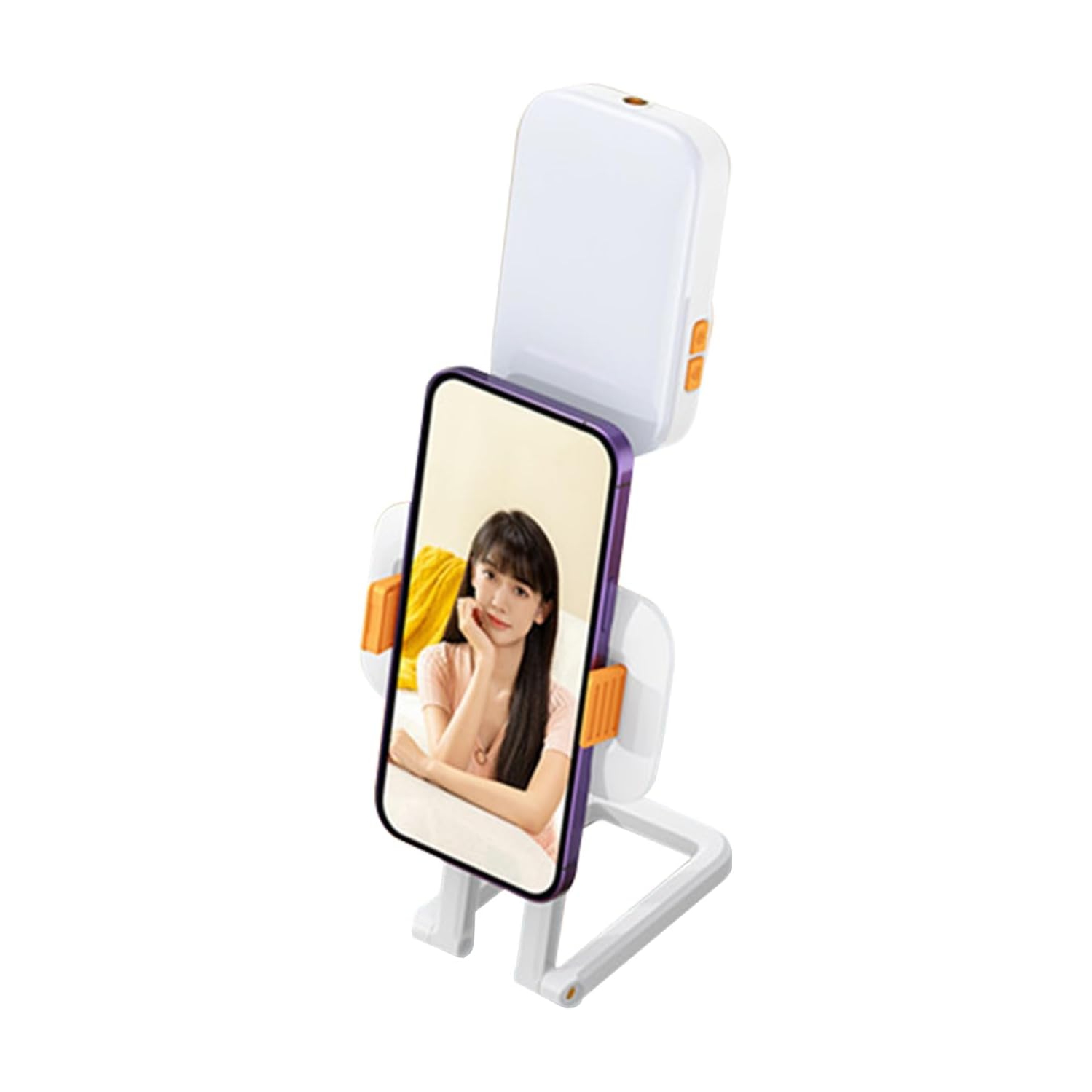 Téléphone mobile ÉGOPORTRAIT LUMIERE LUMIÈRE PORTABLE LUM, adapté pour portable vidéo LED BALITY LUMIÈRE - lumière jaune et blanche + RVB + support