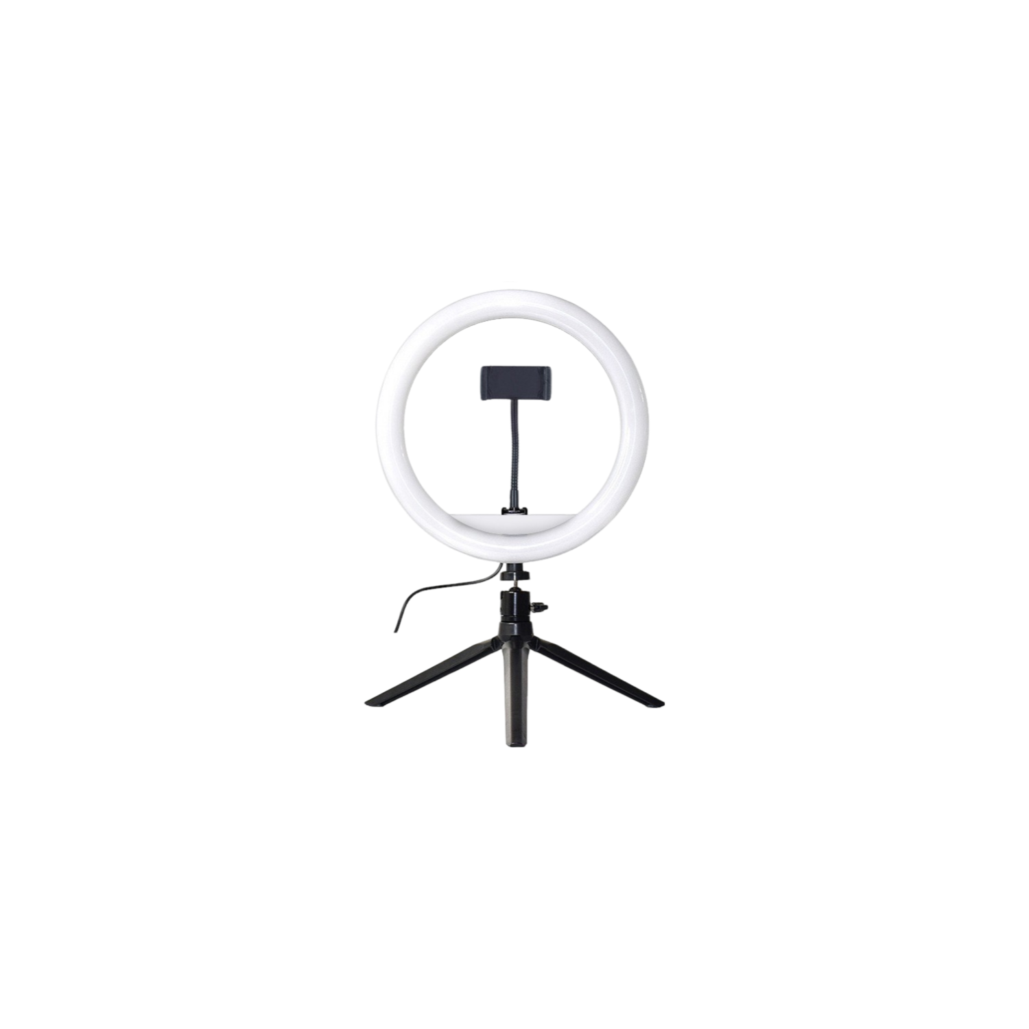 12-inch desktop ring light with desktop stand for photography and live streaming.