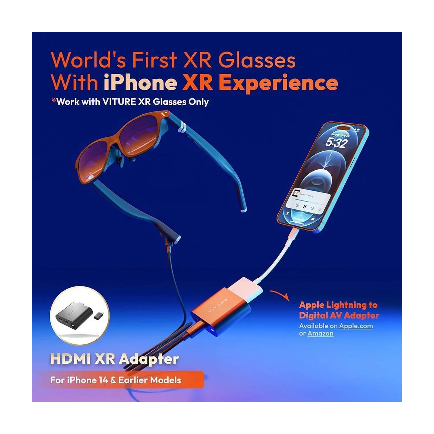 VITURE HDMI Adapter For Lightning iPhones