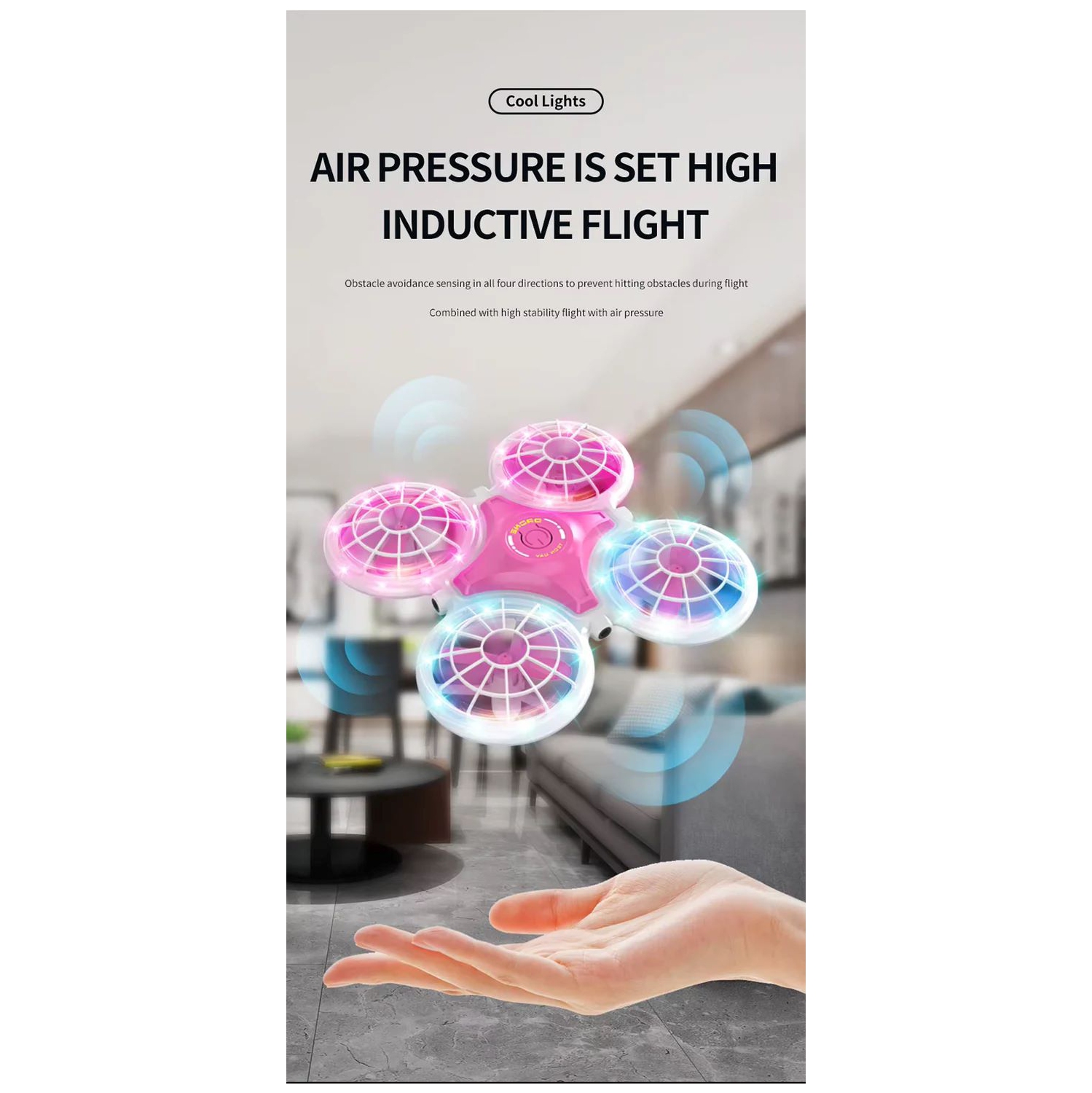 Drone volant à quatre axes à altitude fixe LH-X79 avec fonction d'évitement des obstacles à induction et de lancer Drone