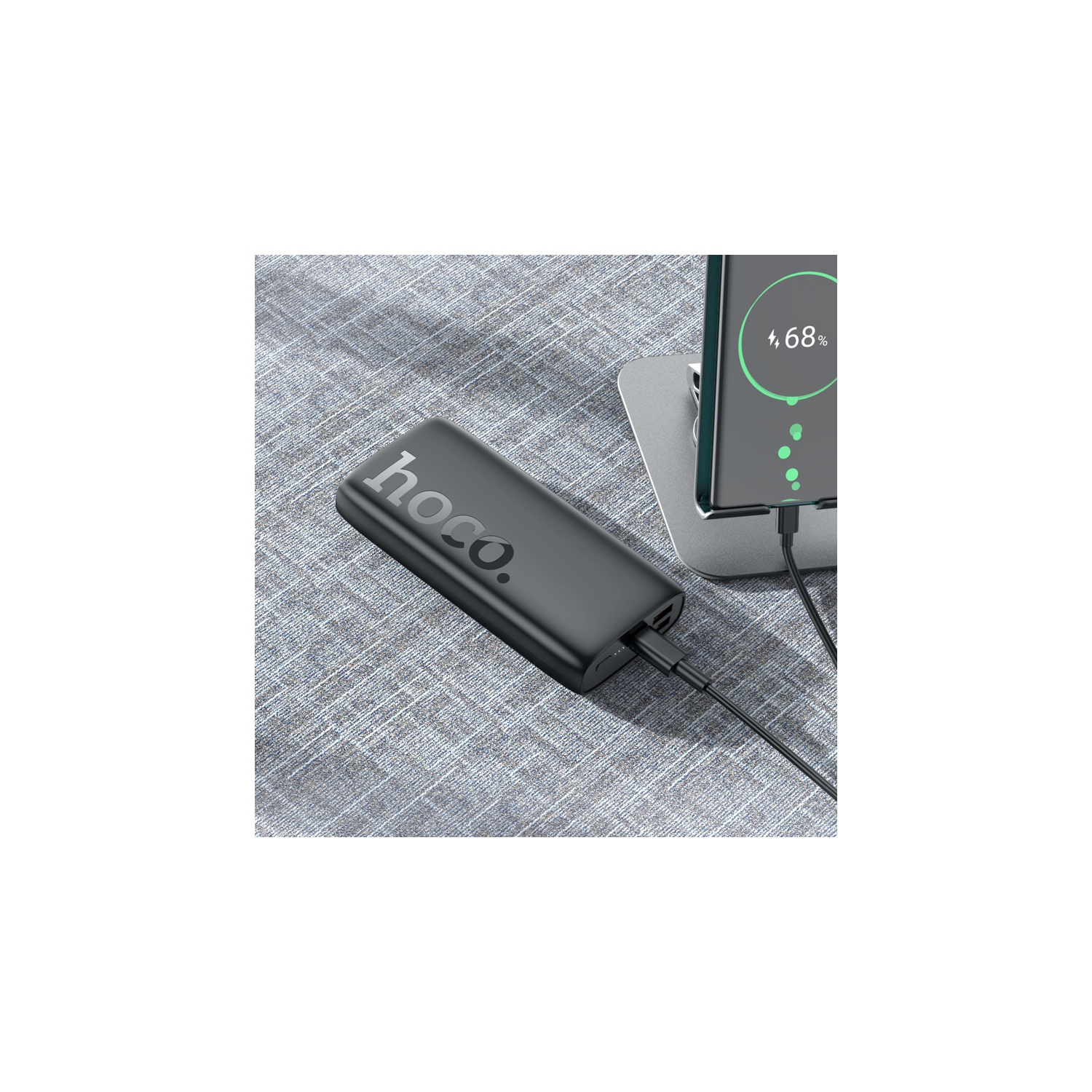 Chargeur portable entièrement compatible Respect 22,5&nbsp;W+20&nbsp;W de HOCO 122&nbsp;A - Noir