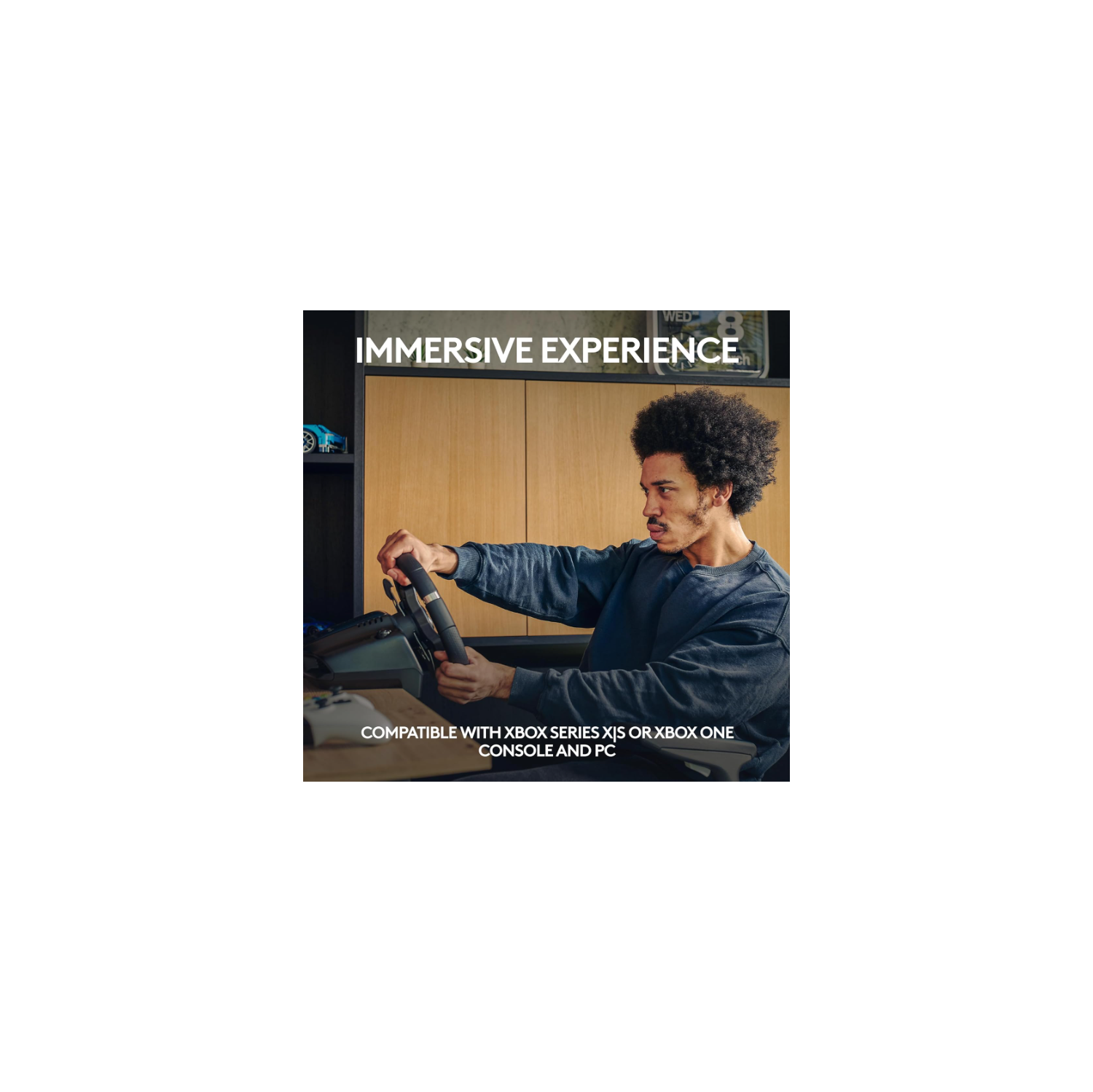 Volant de course et pédales de plancher G920 Driving Force de Logitech pour Xbox Series X|S, Xbox One, PC, Mac - Noir