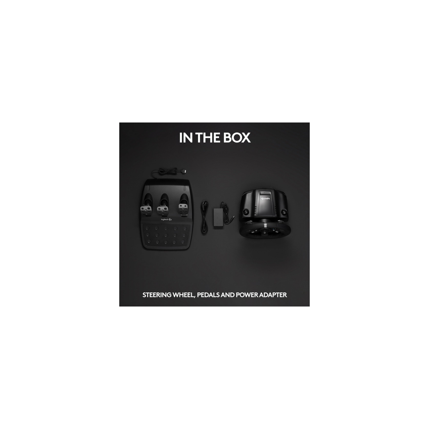 Volant de course et pédales de plancher G920 Driving Force de Logitech pour Xbox Series X|S, Xbox One, PC, Mac - Noir