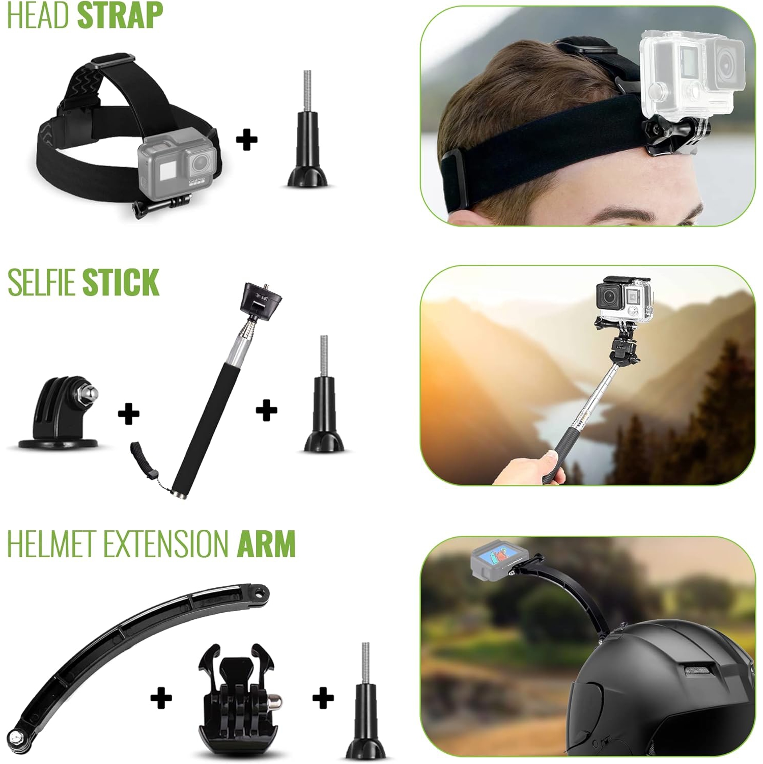 GoPro HERO13 – Caméra d'action étanche, carte 64&nbsp;Go et trousse de 50 accessoires