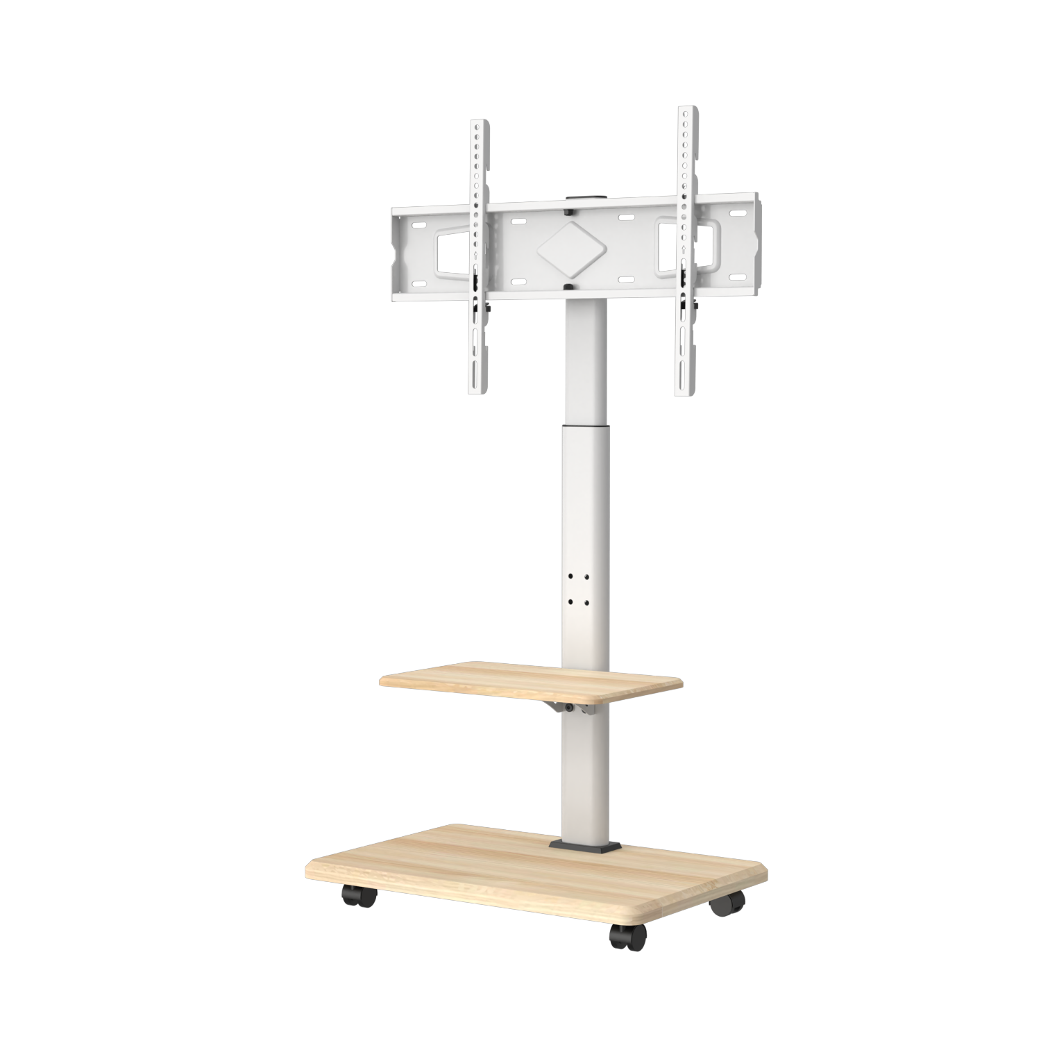 Boost Industries UC3770 Universal Mobile Height Adjustable TV Cart for 32″ to 70″ TVs