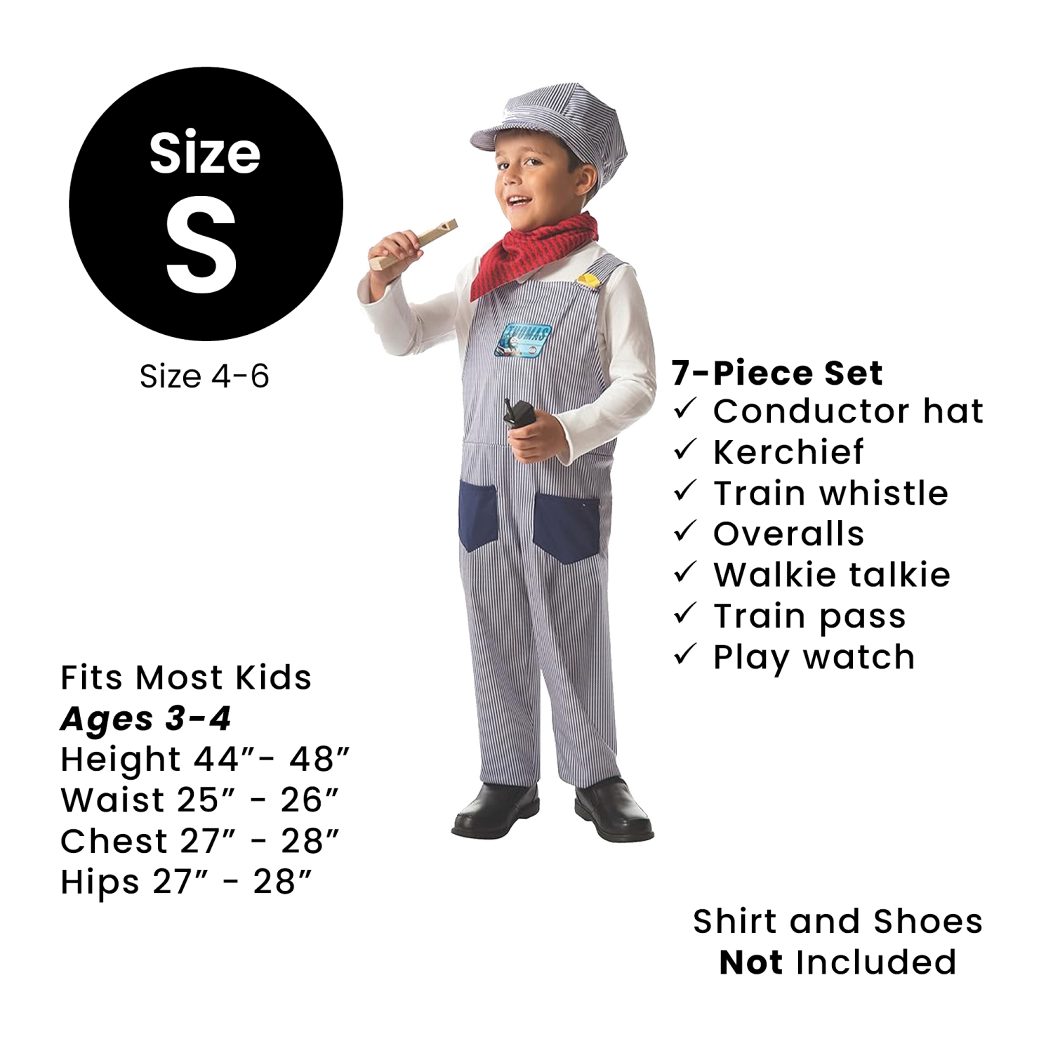 Costume d'Halloween Conductor Boys de Thomas et ses amis - Petit 4-6