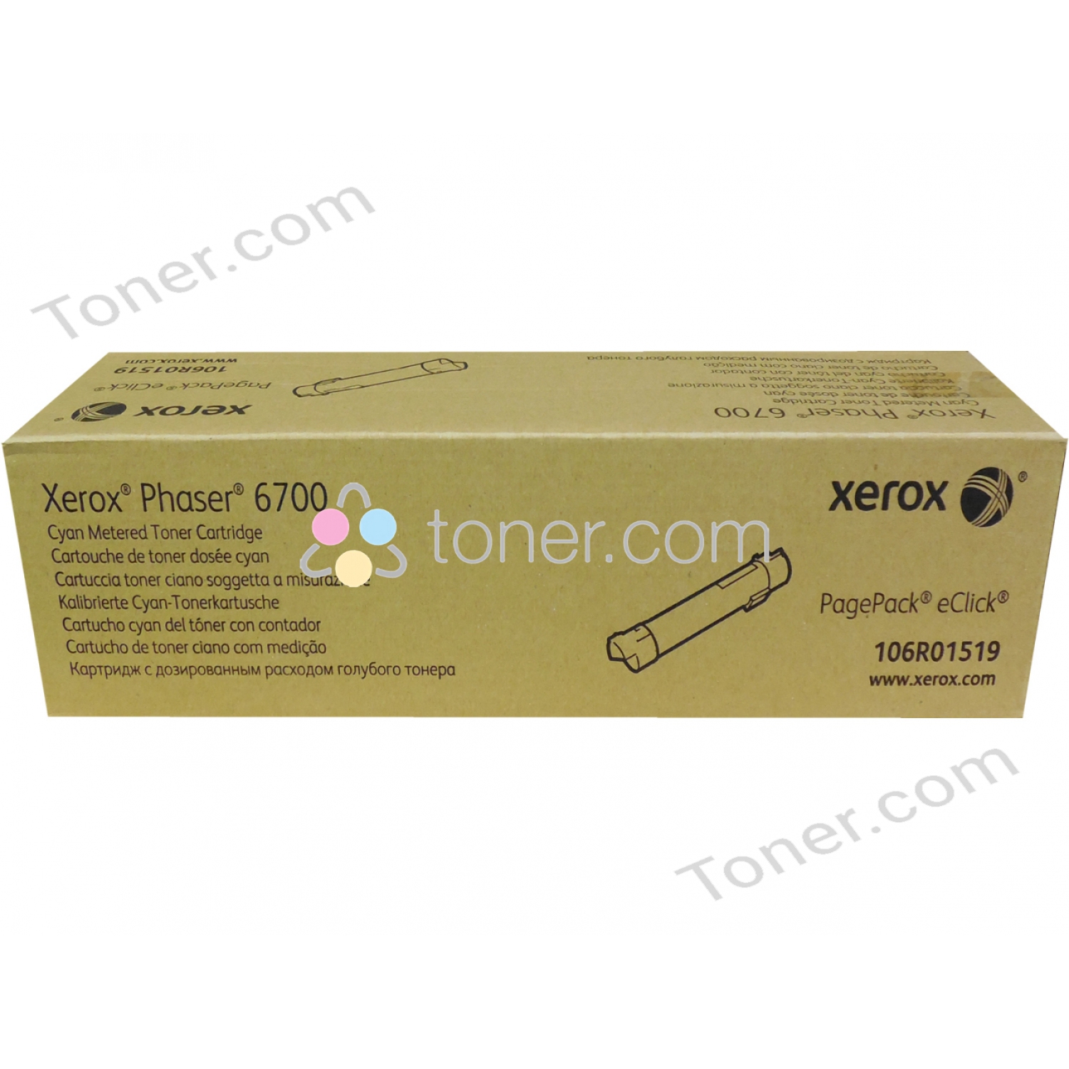 CART. Encre en poudre CYAN METERED POUR PHASER 6700 de XEROX 106r01519