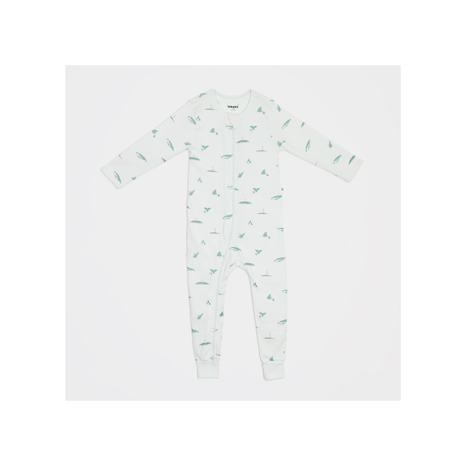 Le jouet à pieds côtelés en coton biologique Premium Play and Grow Whale d'Elk Baby