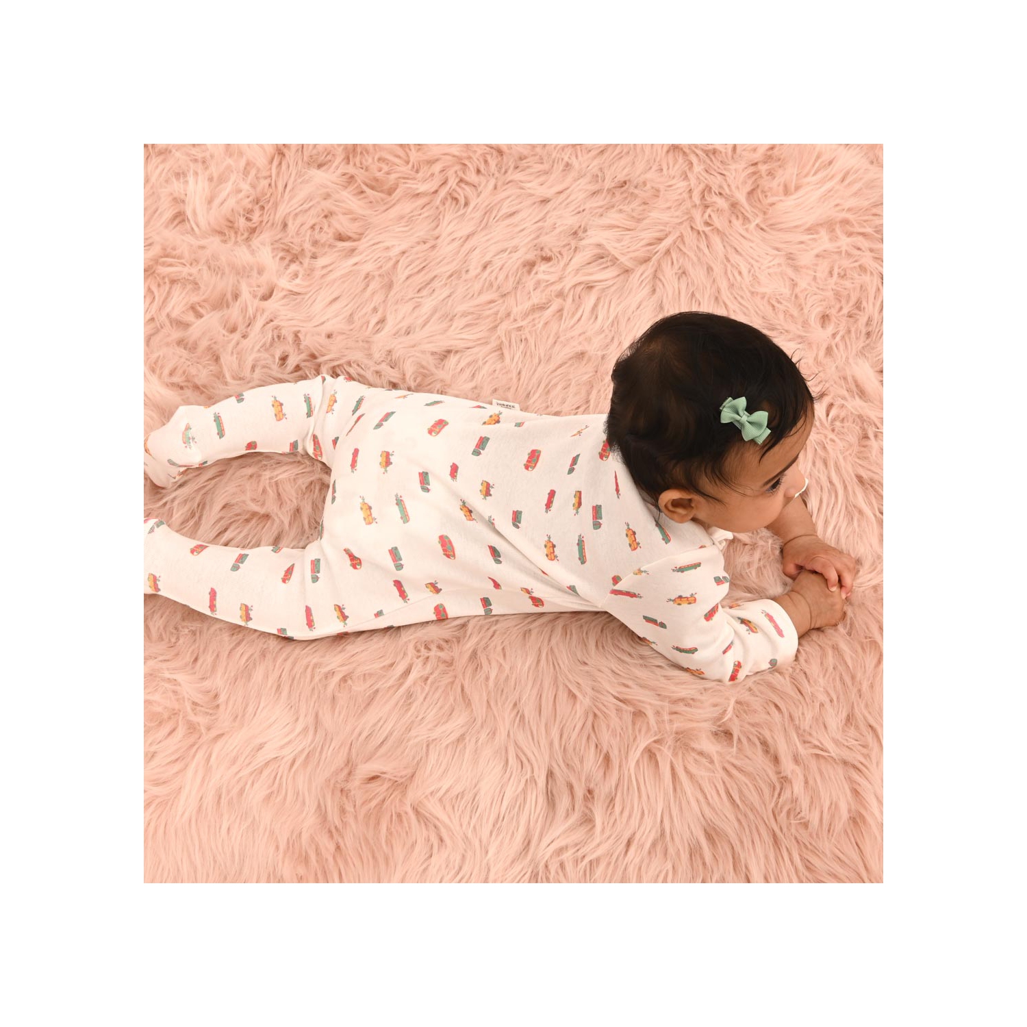 The Elk Baby Premium Organic Cotton Camping Print Play and Grow Zippy