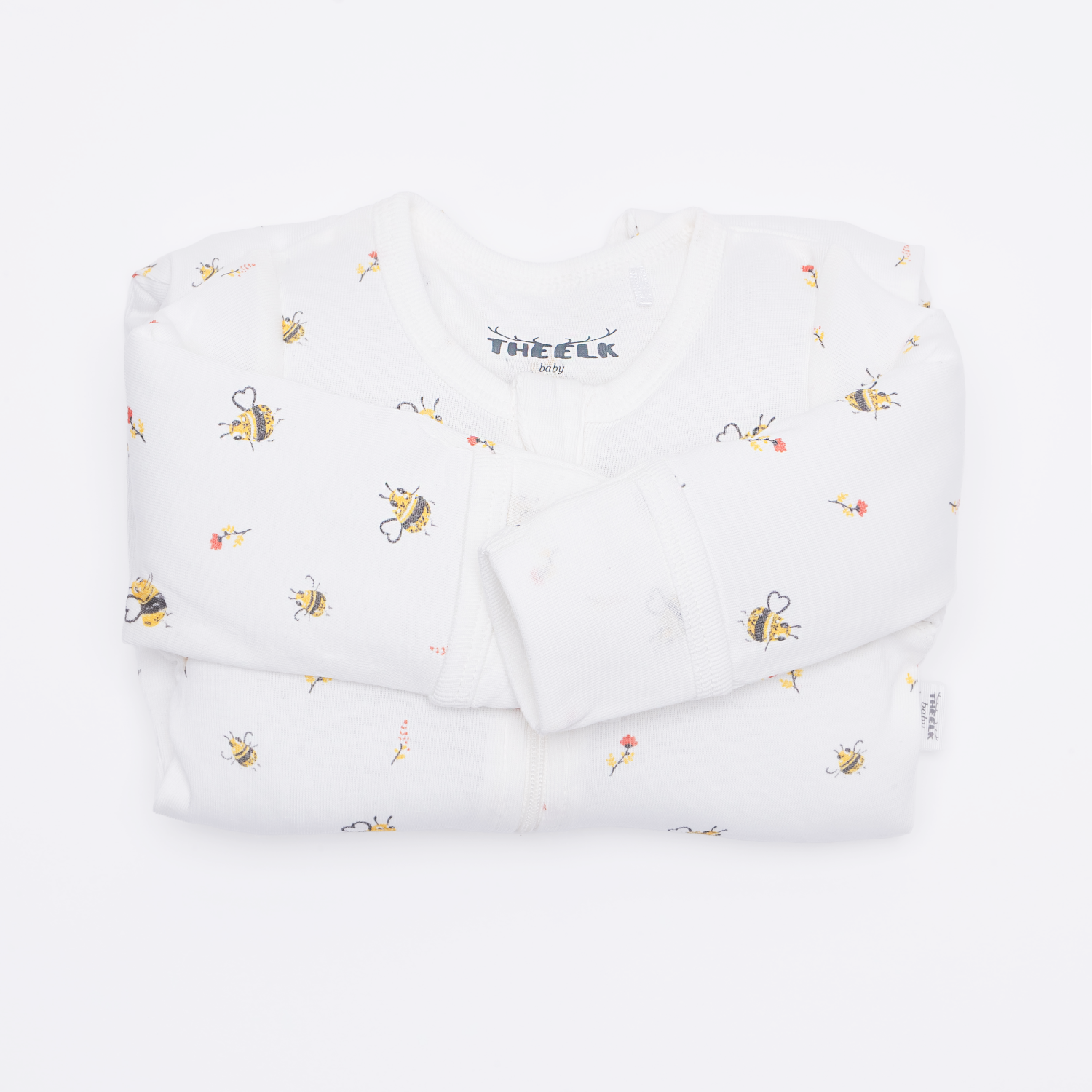 Le jouet de croissance Zippy en coton biologique à imprimé d'abeille de qualité supérieure d'Elk Baby