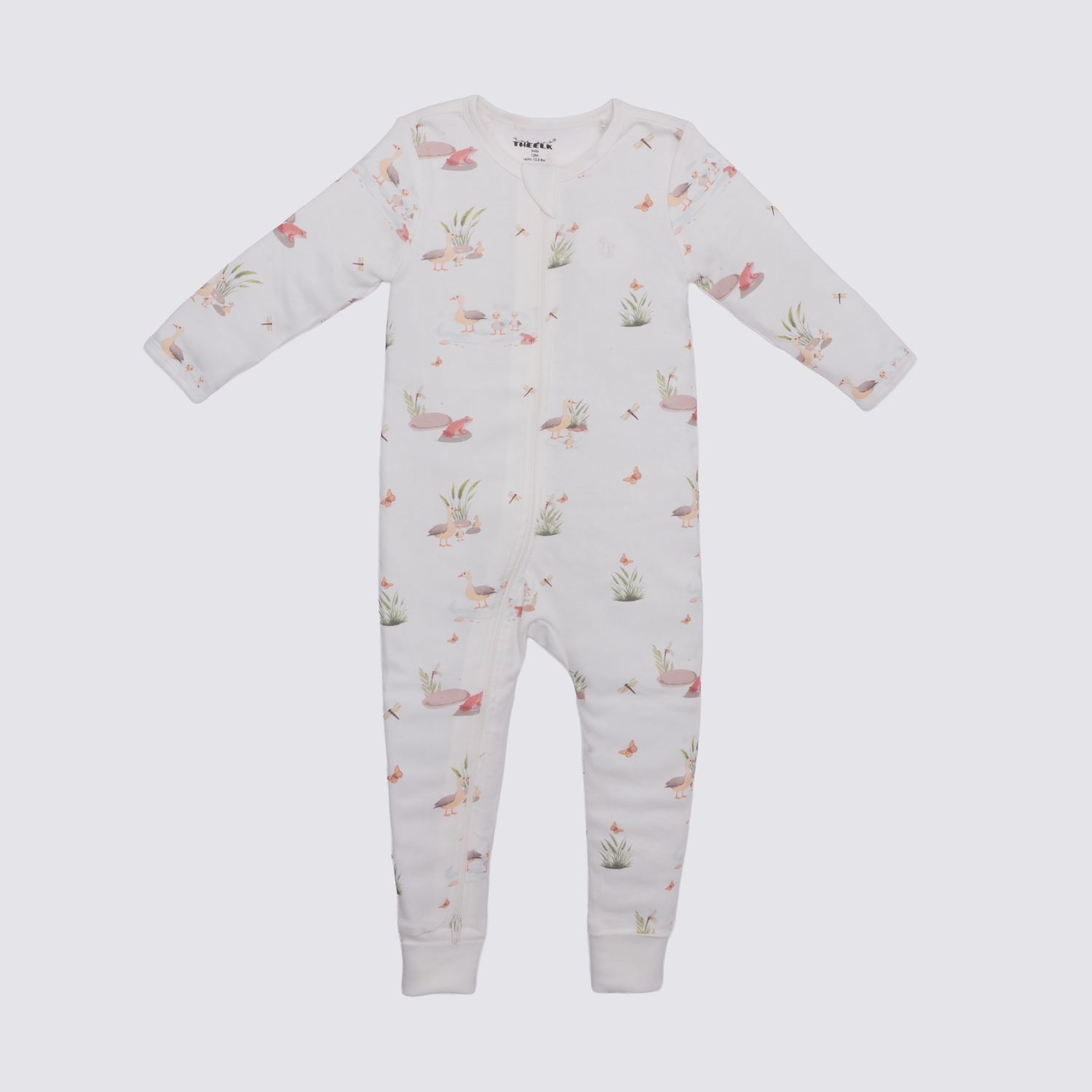 The Elk Baby Premium Organic Cotton Duck Play and Grow Rib Foot Zippy
